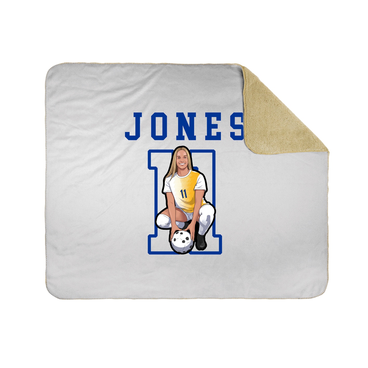 Throw Blanket — Shirsey in White