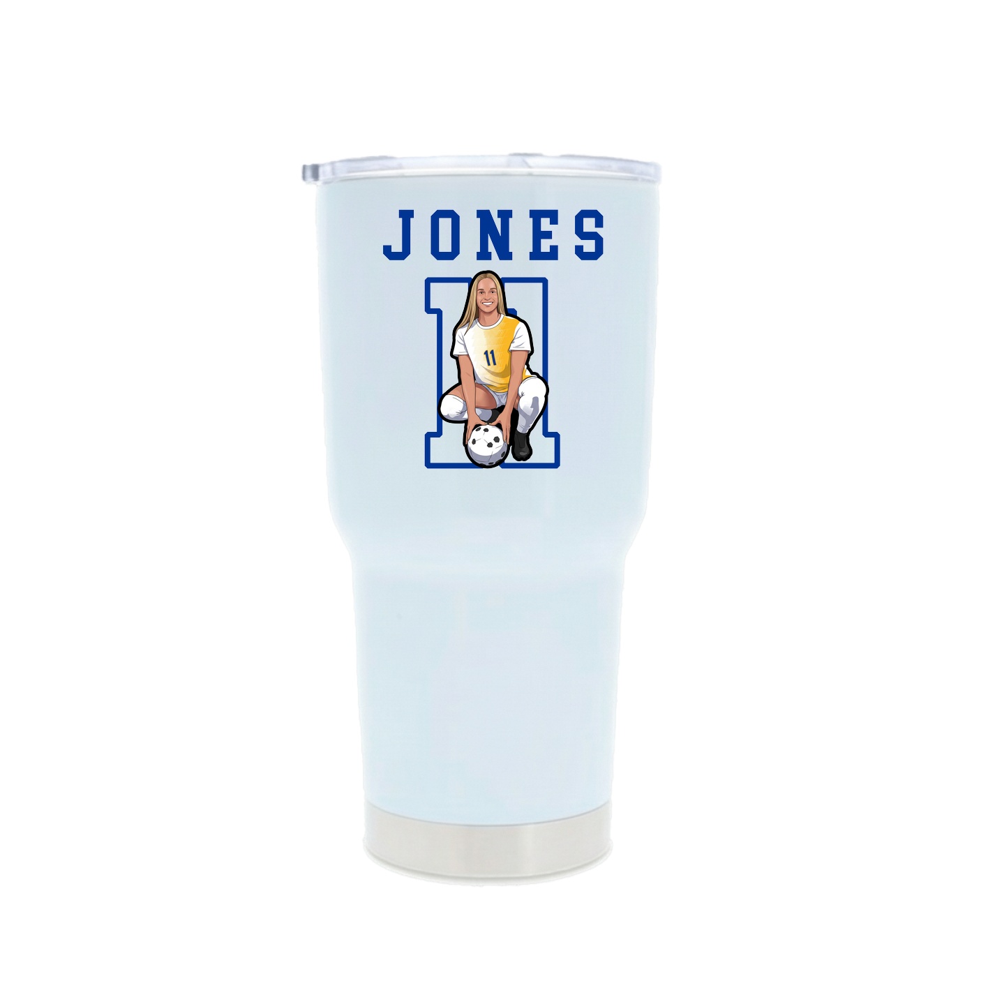 30oz Stainless Steel Tumbler — Shirsey in White