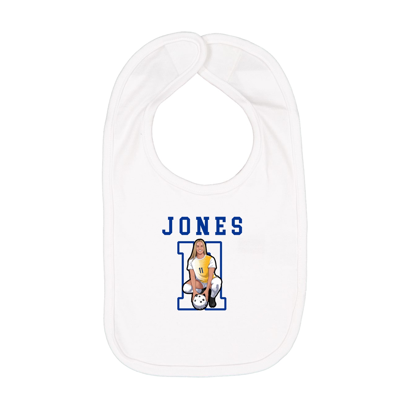 Infant Bib — Shirsey in White