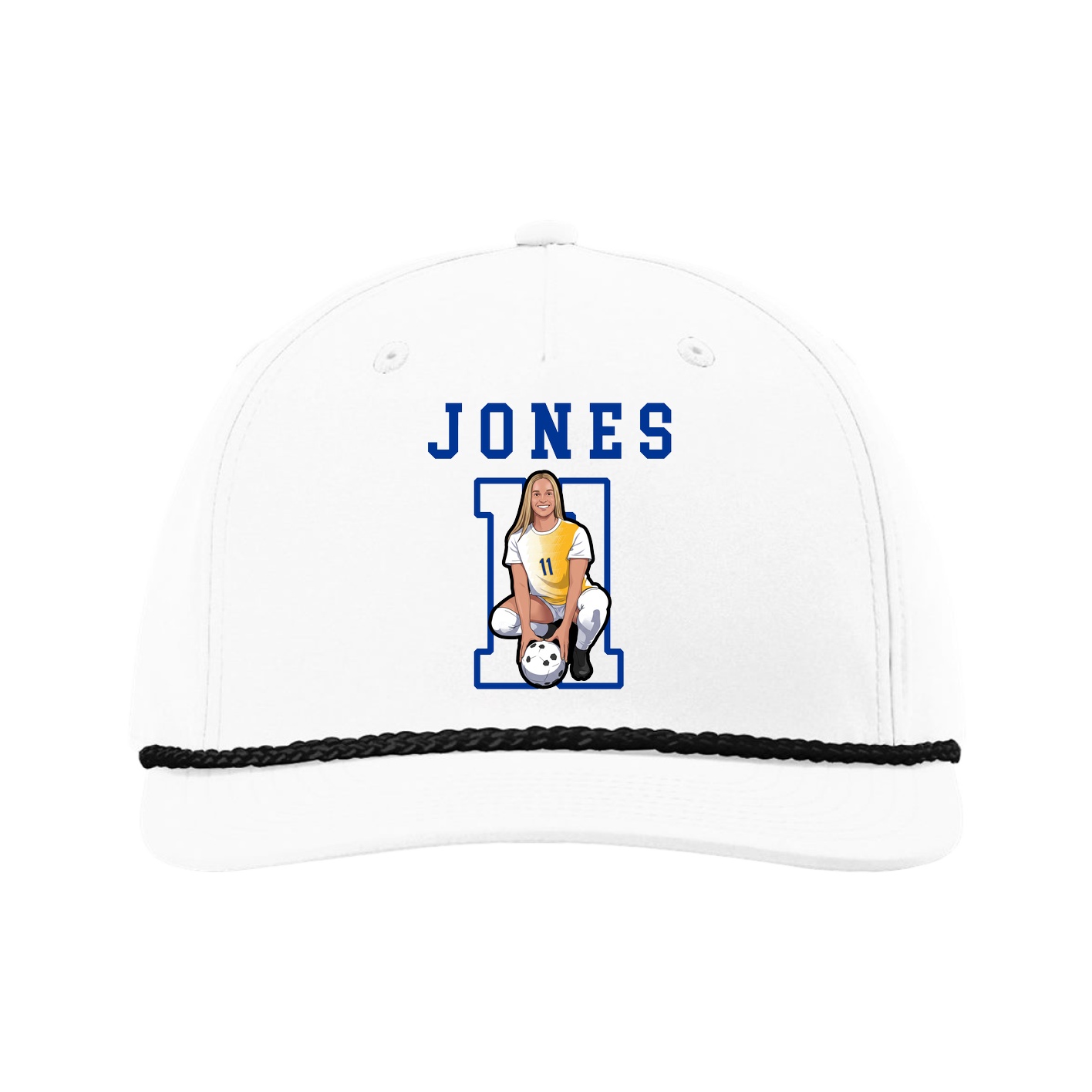 Five-Panel Classic Rope Cap — Shirsey in White