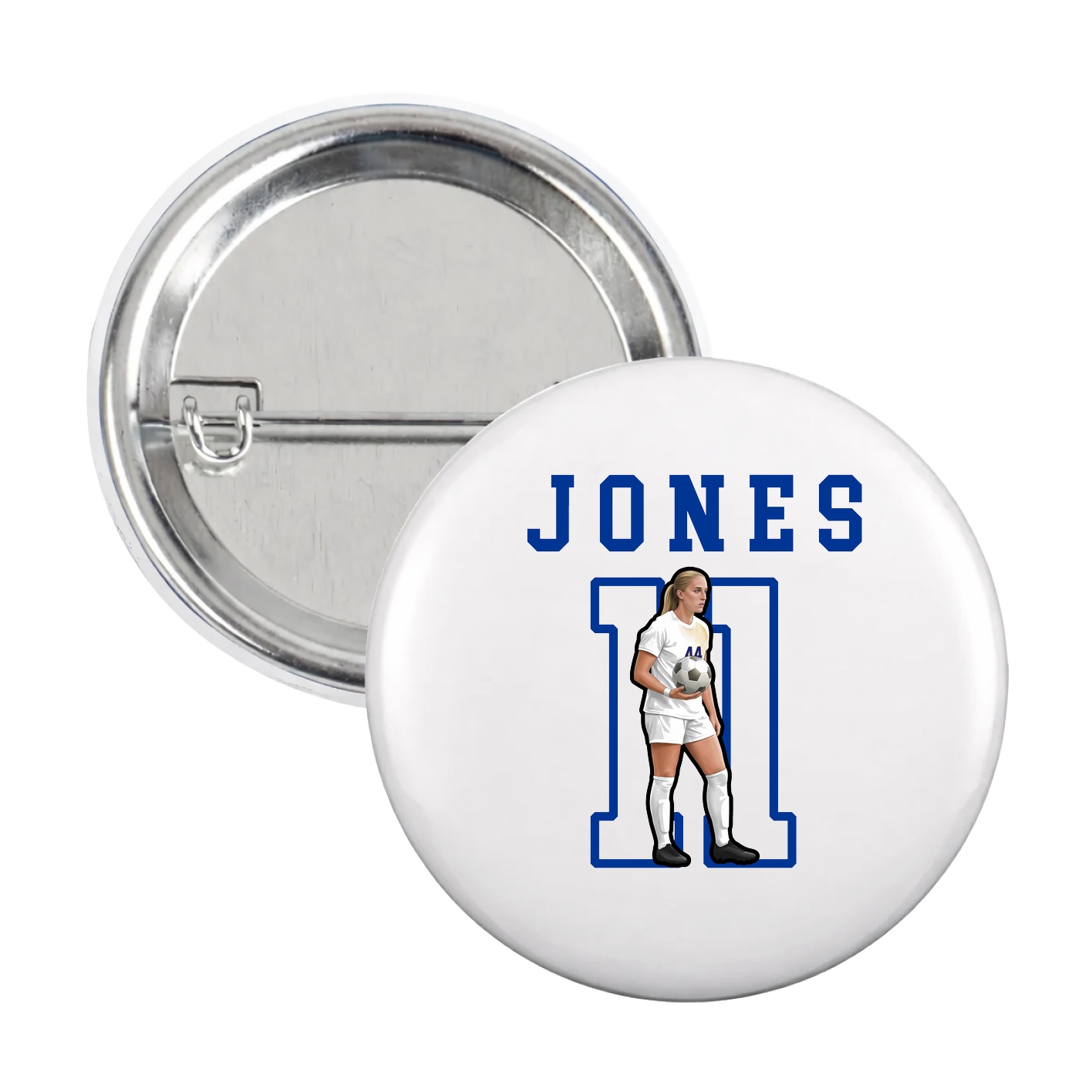 Game Day Button — Shirsey in White