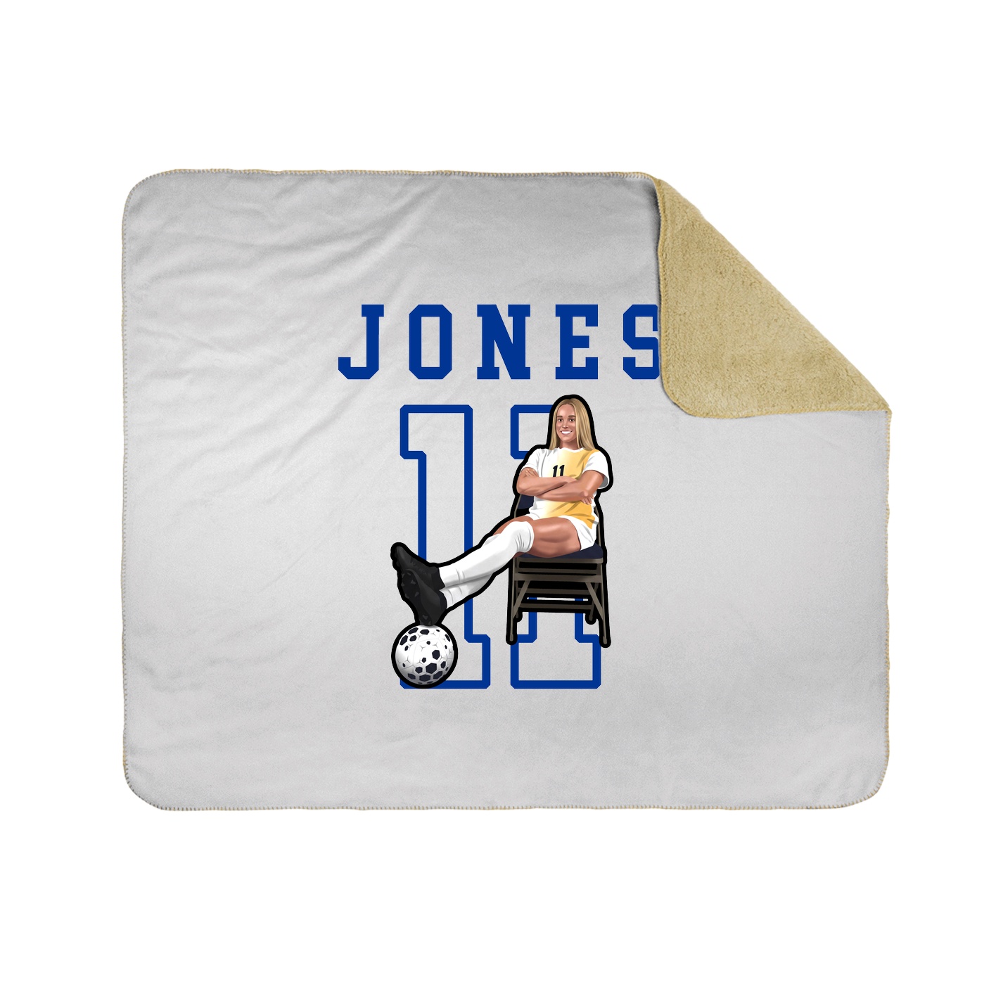 Throw Blanket — Shirsey in White