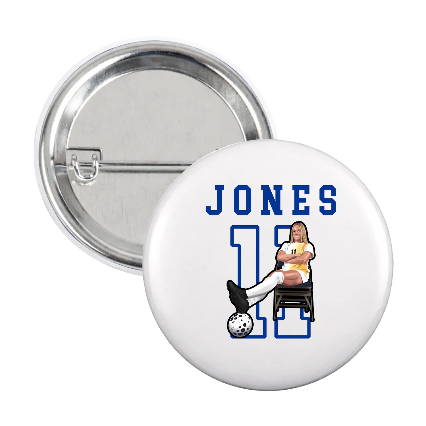 Game Day Button — Shirsey in White