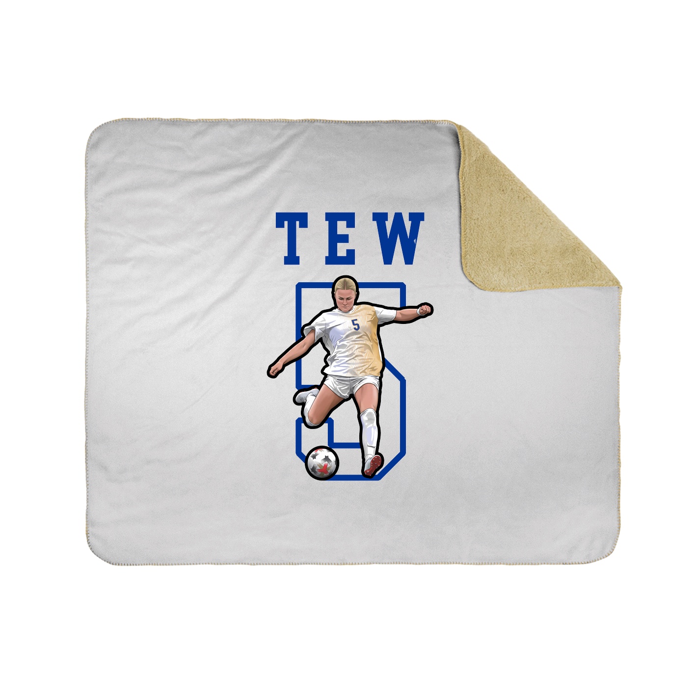 Throw Blanket — Shirsey in White