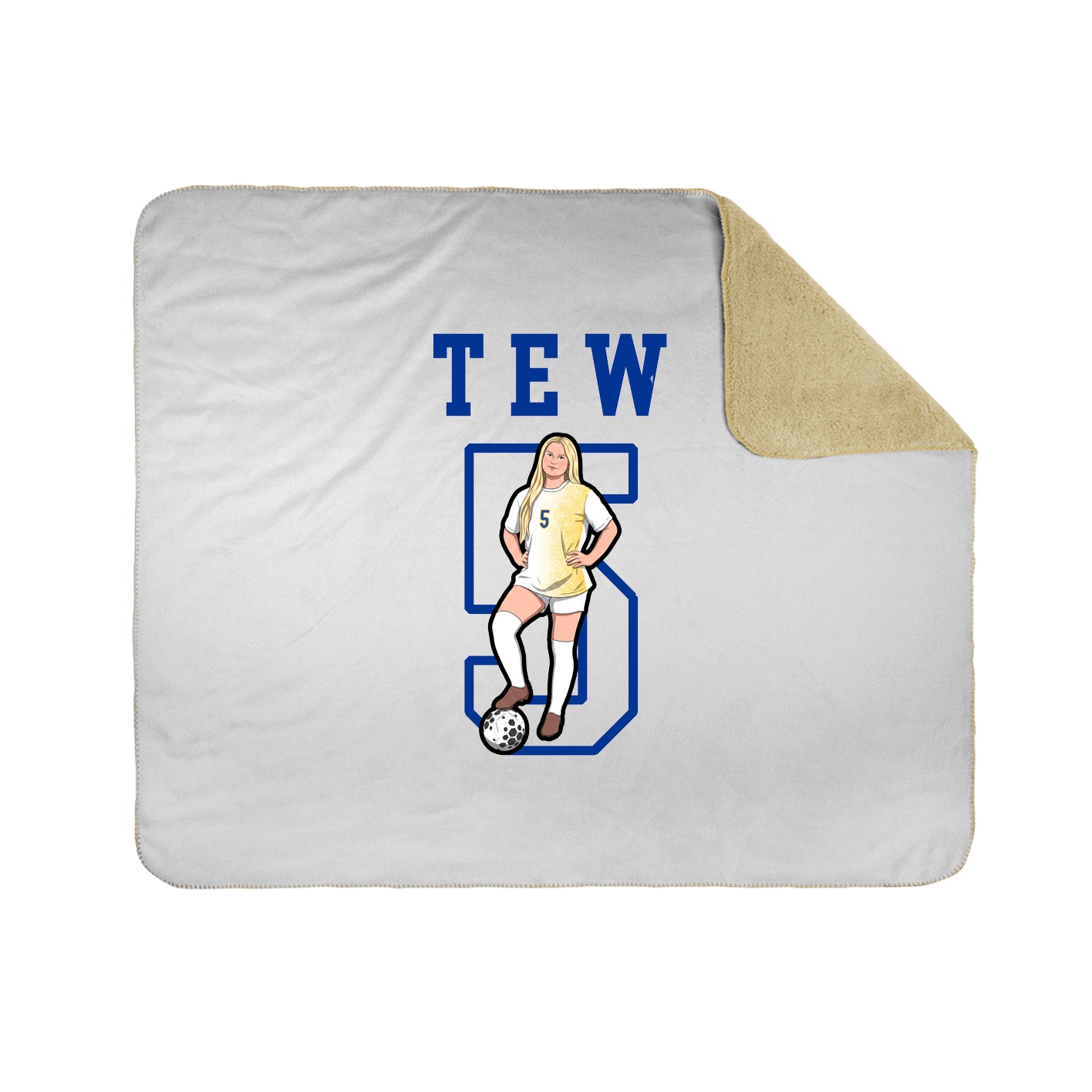 Throw Blanket — Shirsey in White