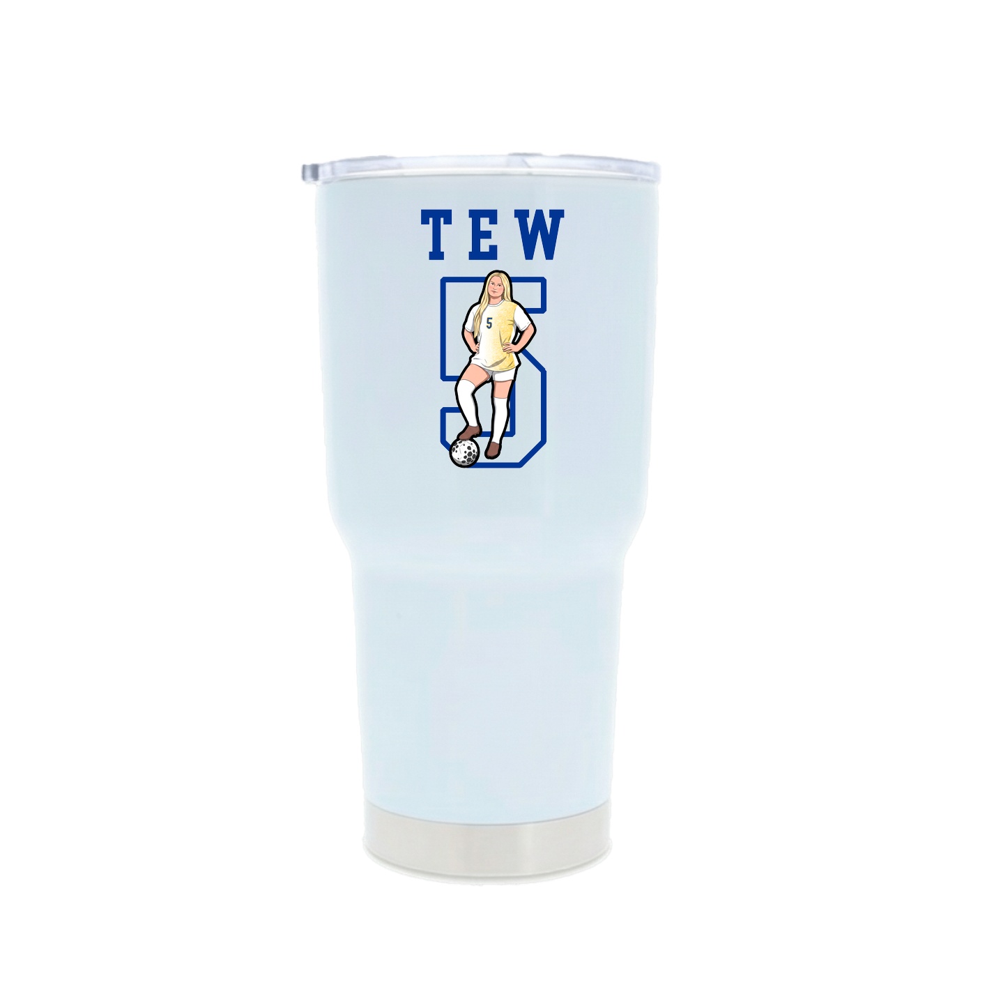30oz Stainless Steel Tumbler — Shirsey in White