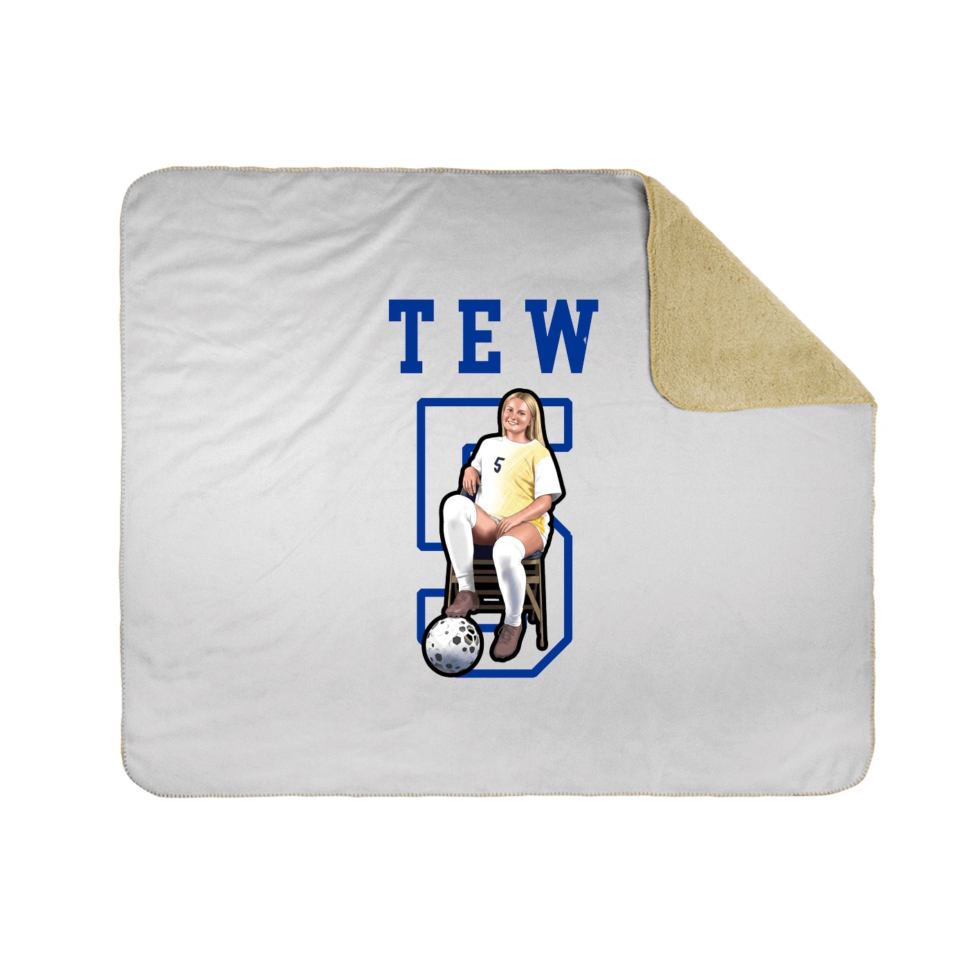 Throw Blanket — Shirsey in White