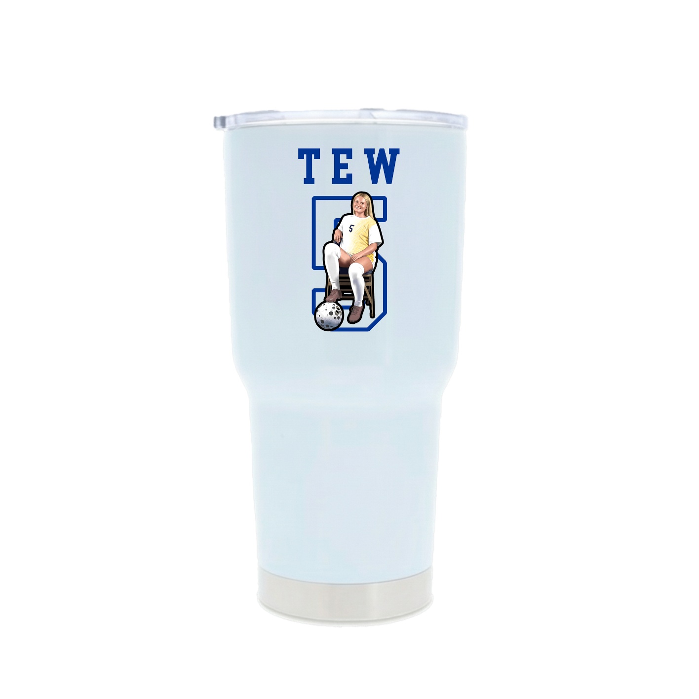 30oz Stainless Steel Tumbler — Shirsey in White