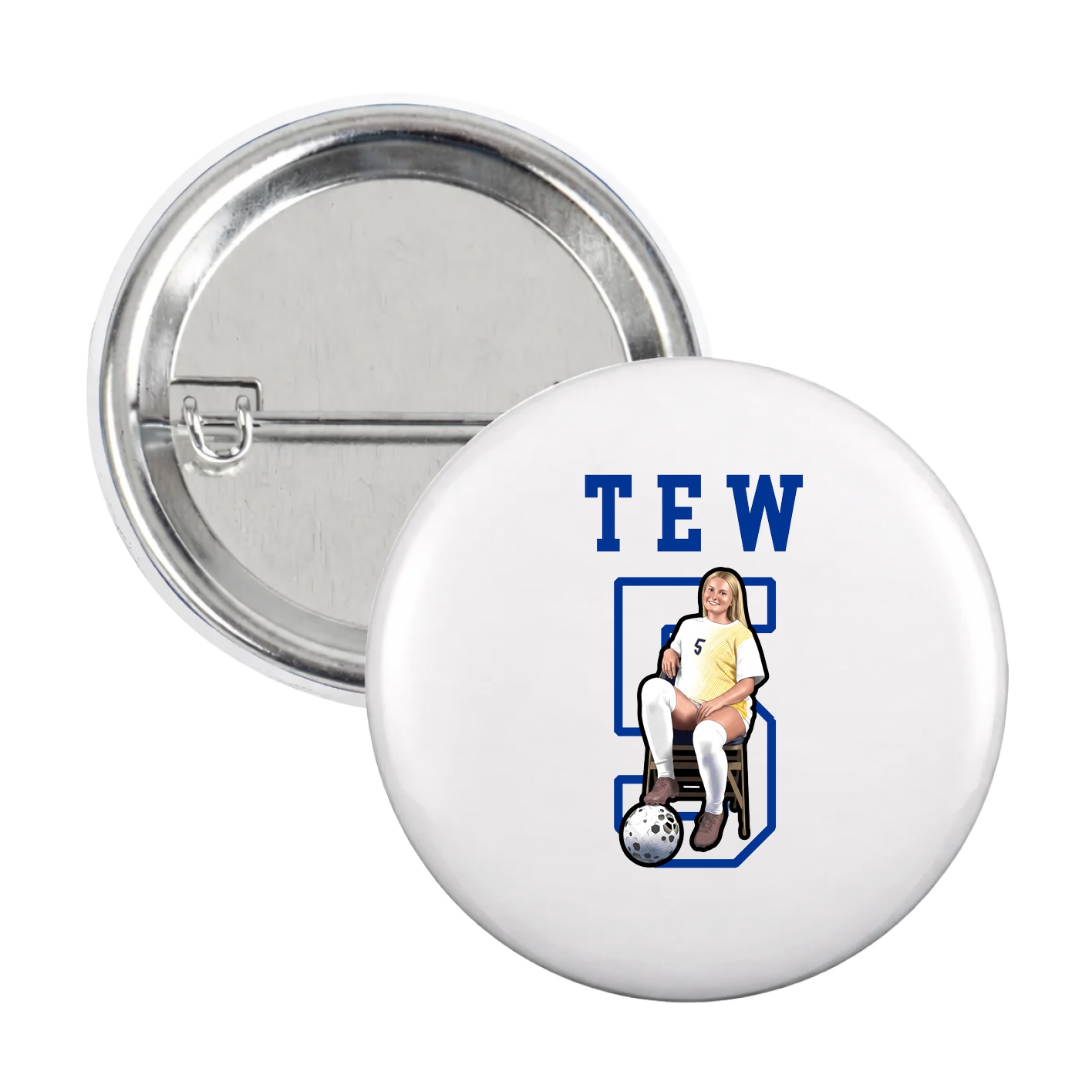 Game Day Button — Shirsey in White