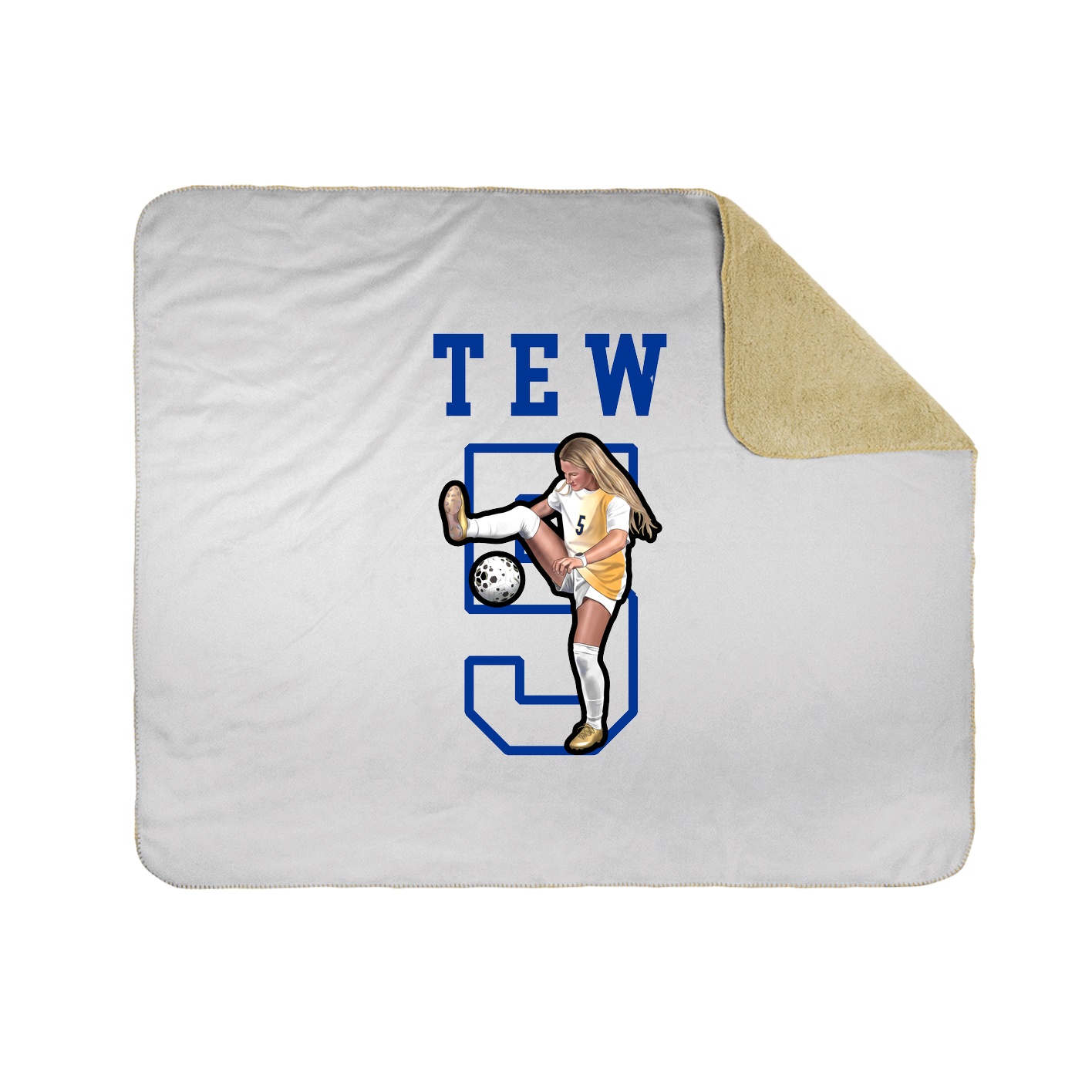 Throw Blanket — Shirsey in White