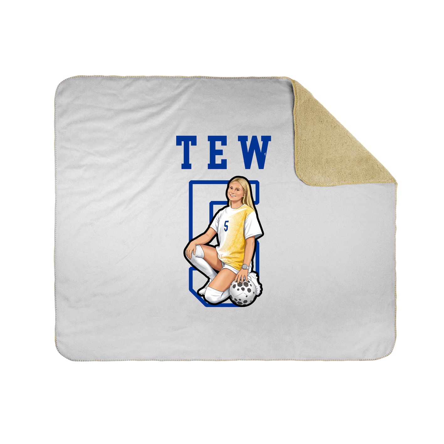 Throw Blanket — Shirsey in White