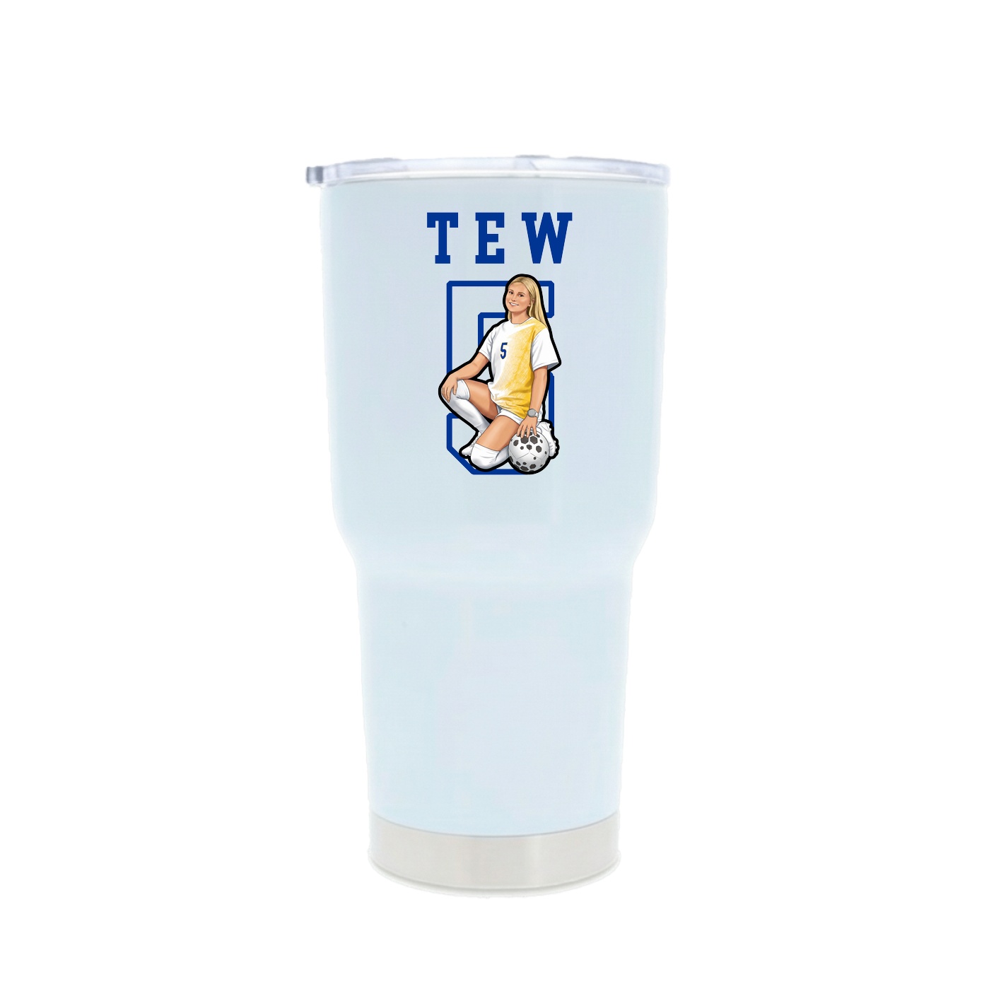 30oz Stainless Steel Tumbler — Shirsey in White
