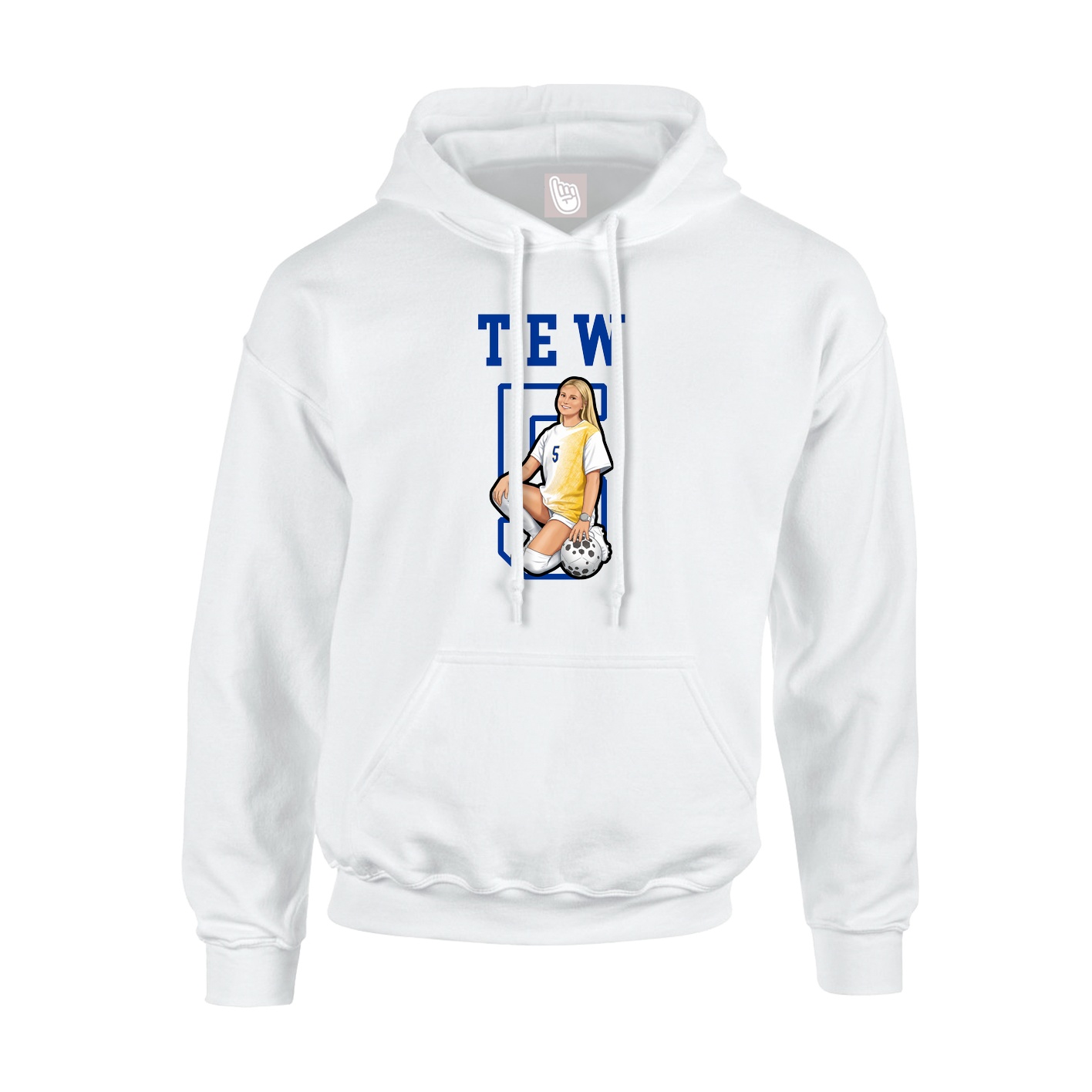 Hoodie — Shirsey in White