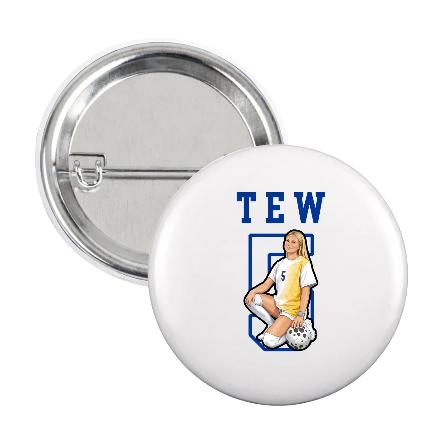 Game Day Button — Shirsey in White