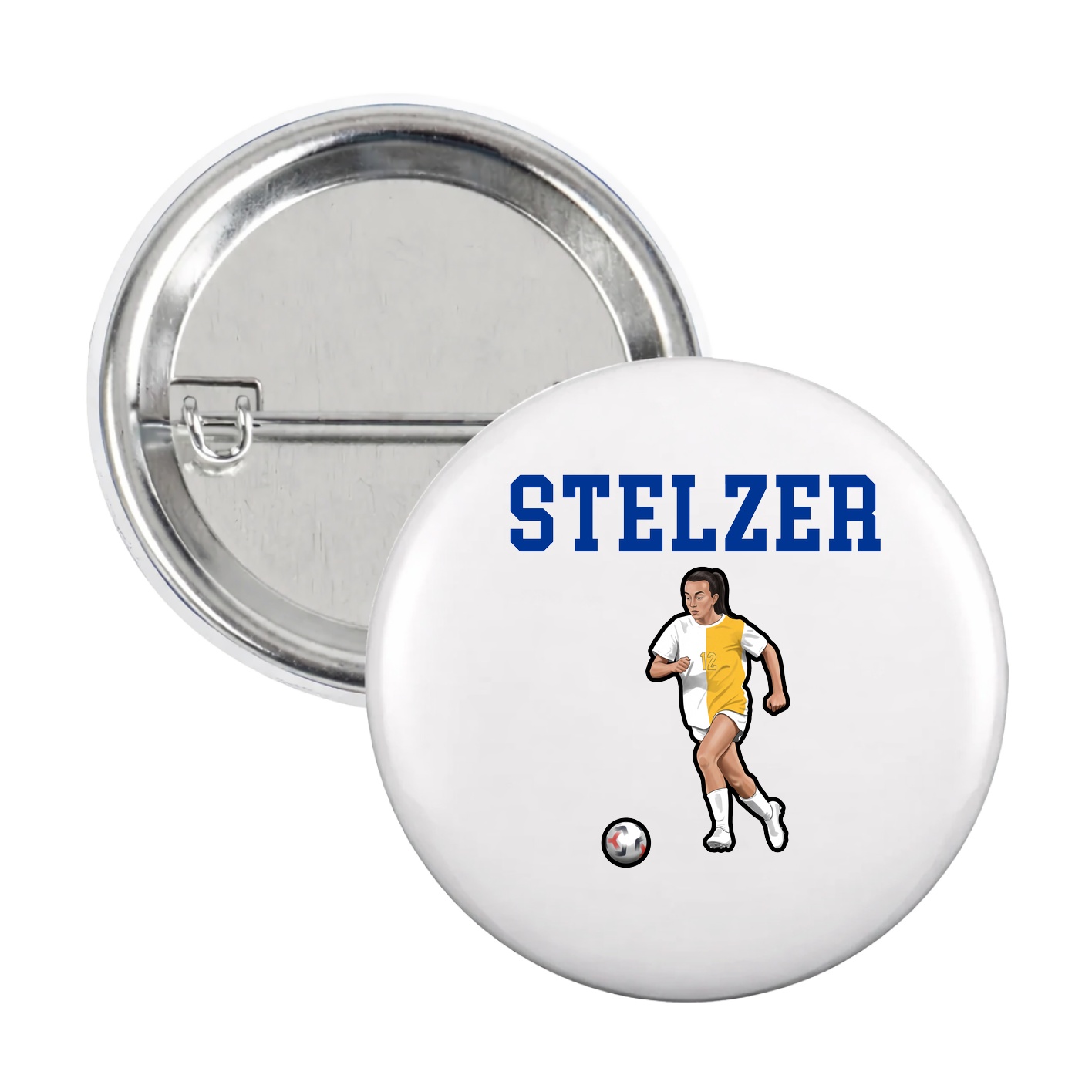 Game Day Button — Shirsey in White