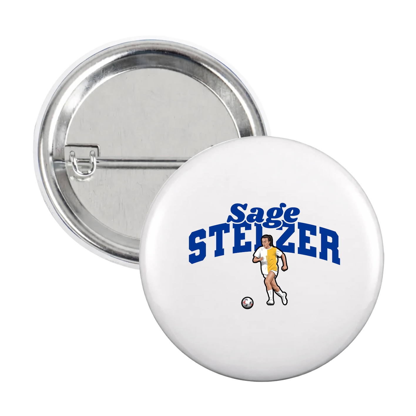 Game Day Button — Signature Arch in White