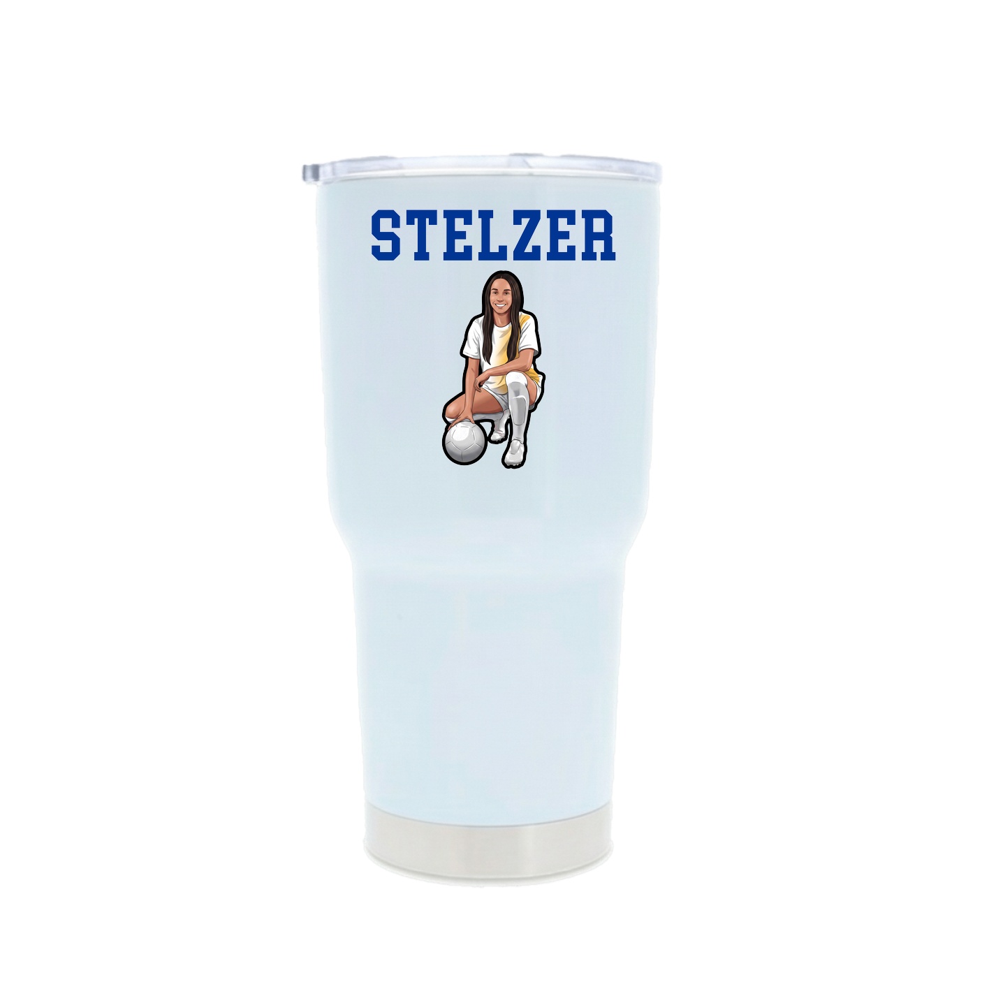 30oz Stainless Steel Tumbler — Shirsey in White