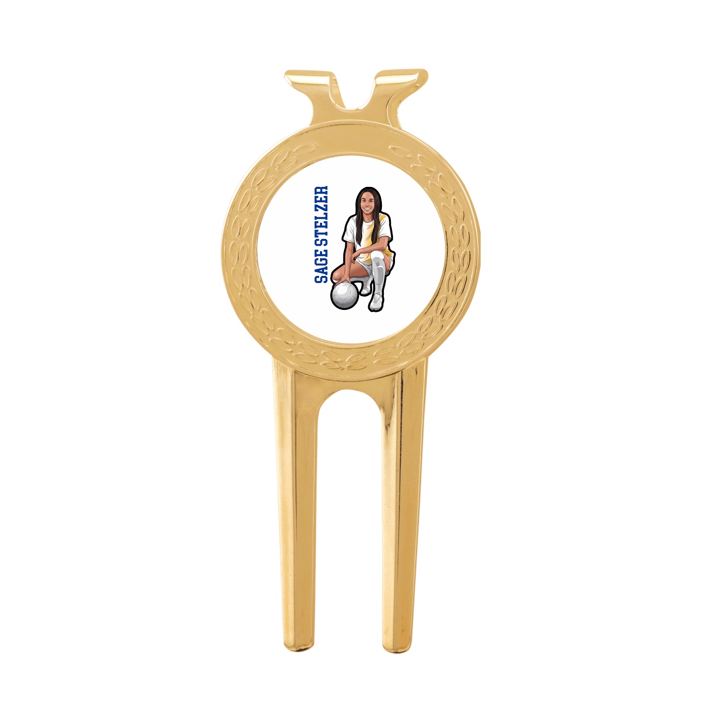 Divot Tool with Ball Marker — Name Vertical in Classic