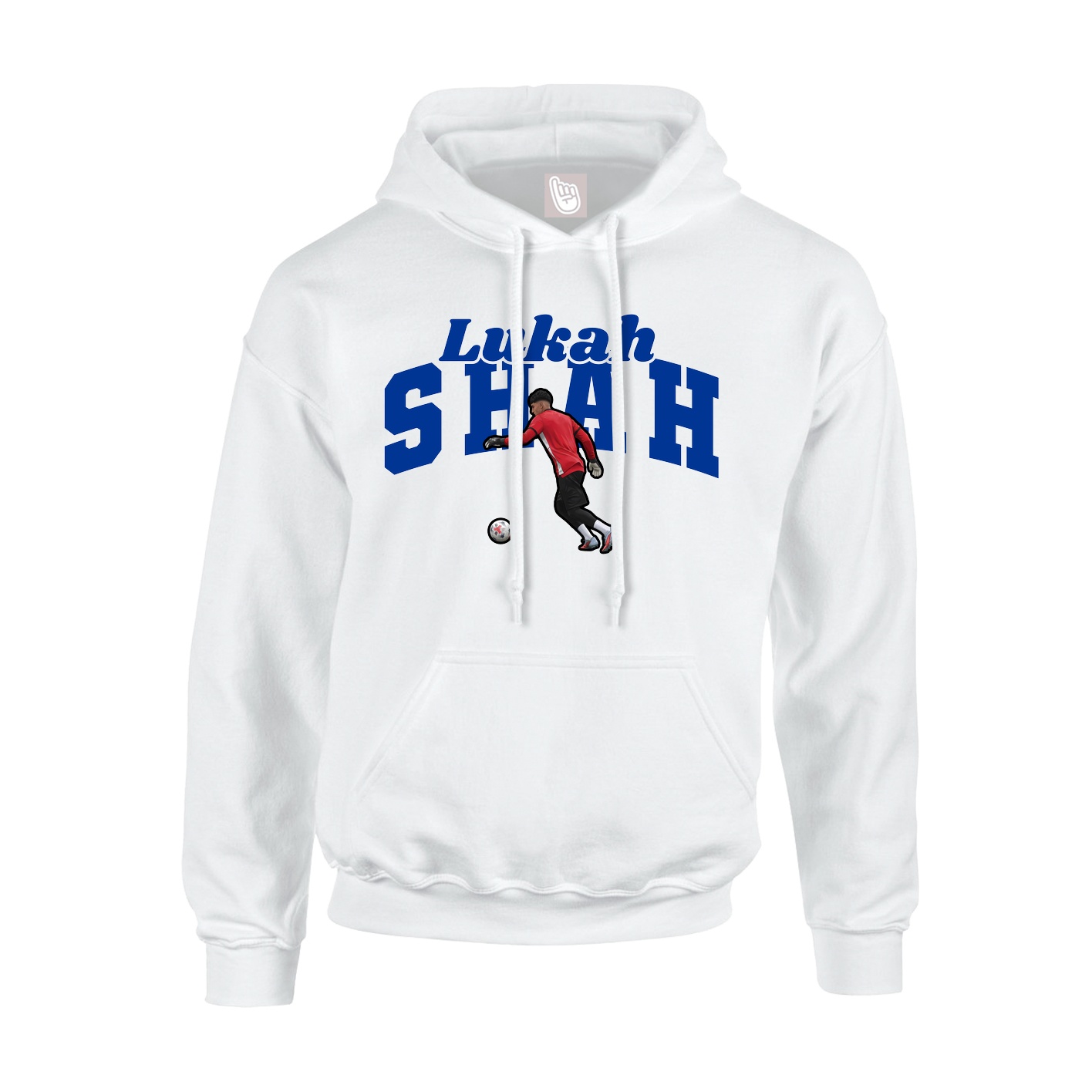 Hoodie — Signature Arch in White