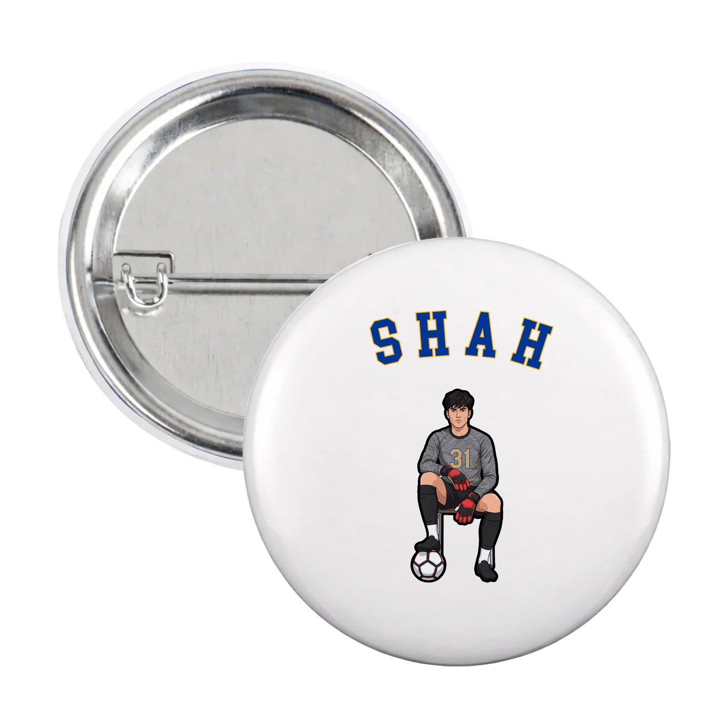 Game Day Button — Shirsey Arch in White