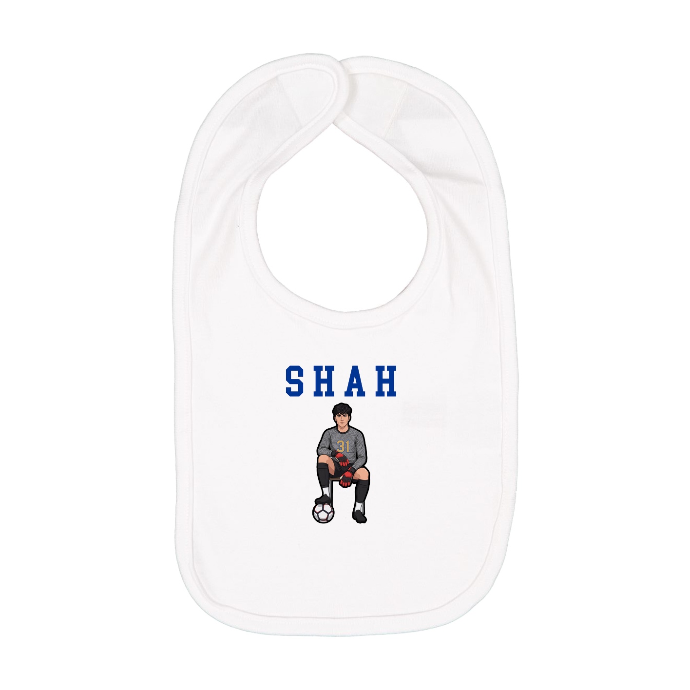 Infant Bib — Shirsey in White