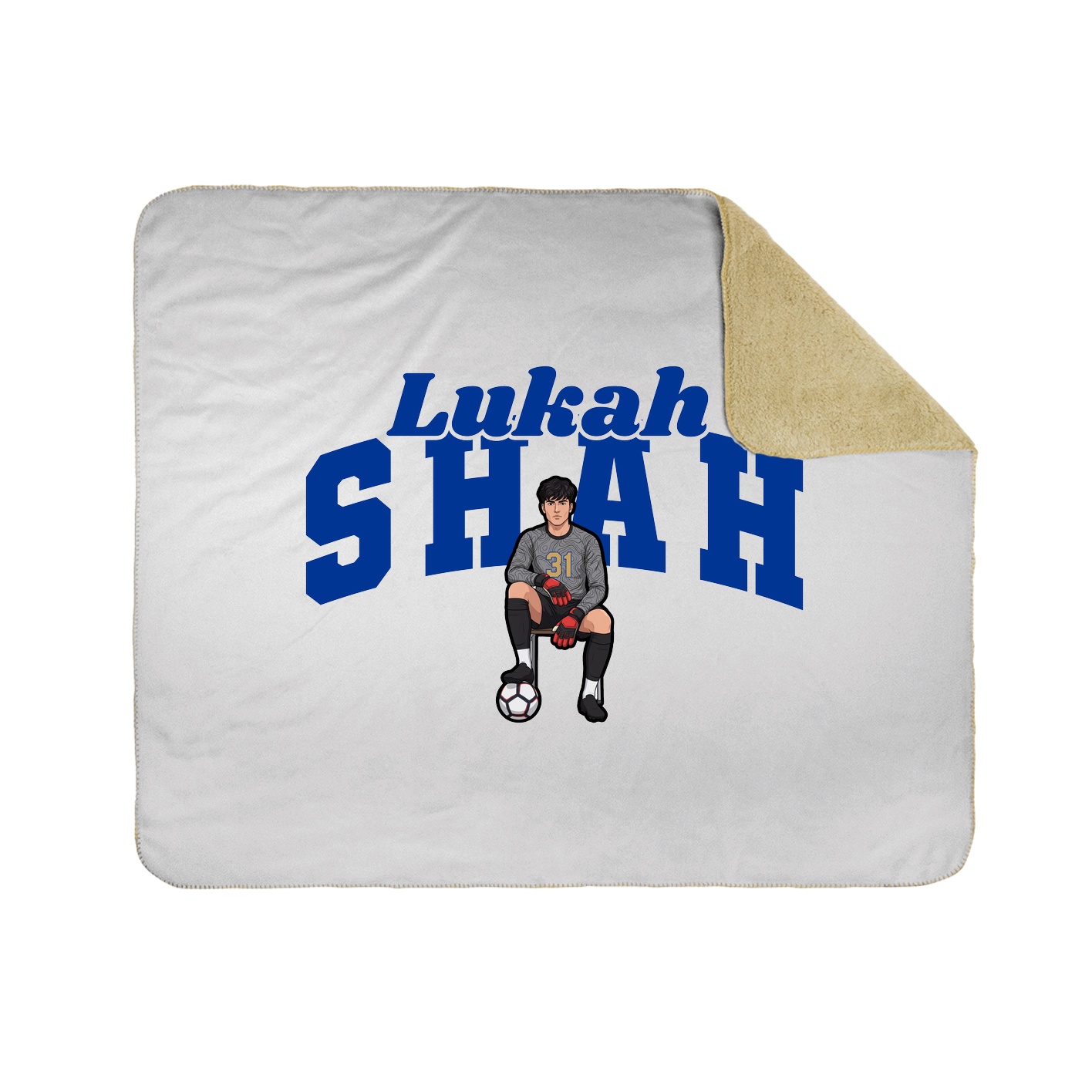 Throw Blanket — Signature Arch in White
