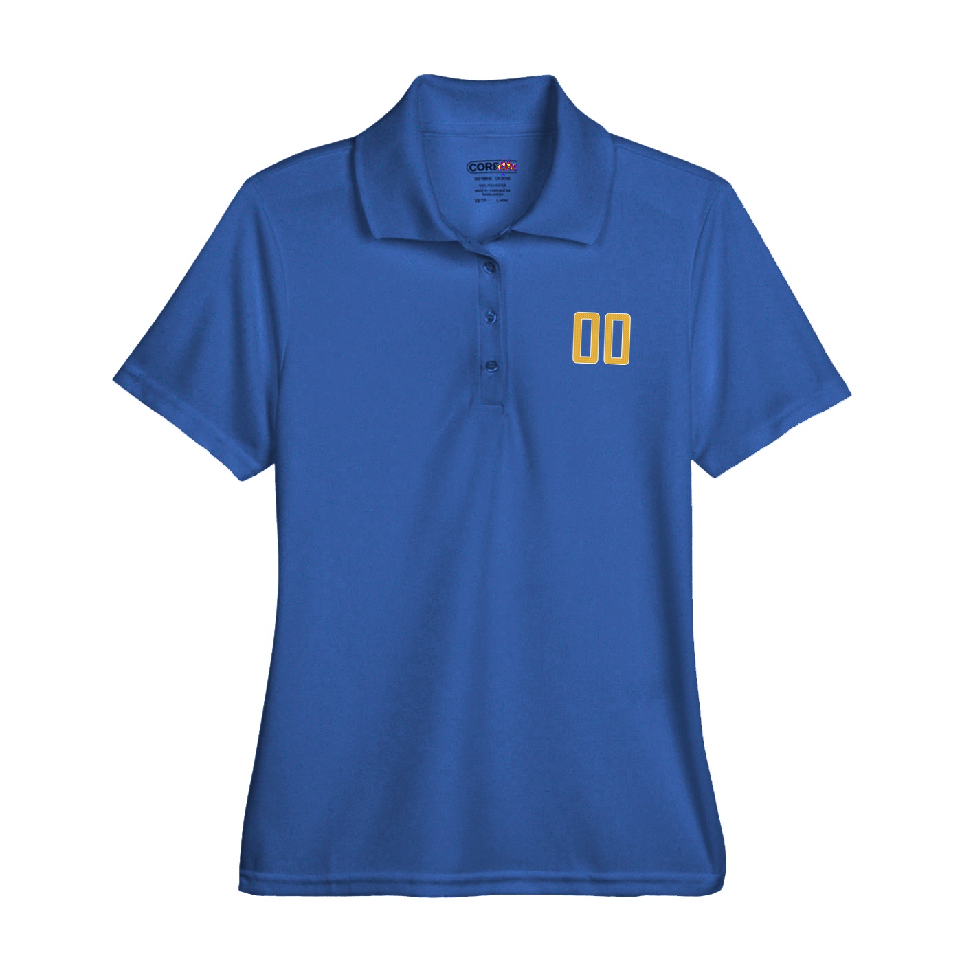 Womens Performance Polo — Front Shirsy in Royal