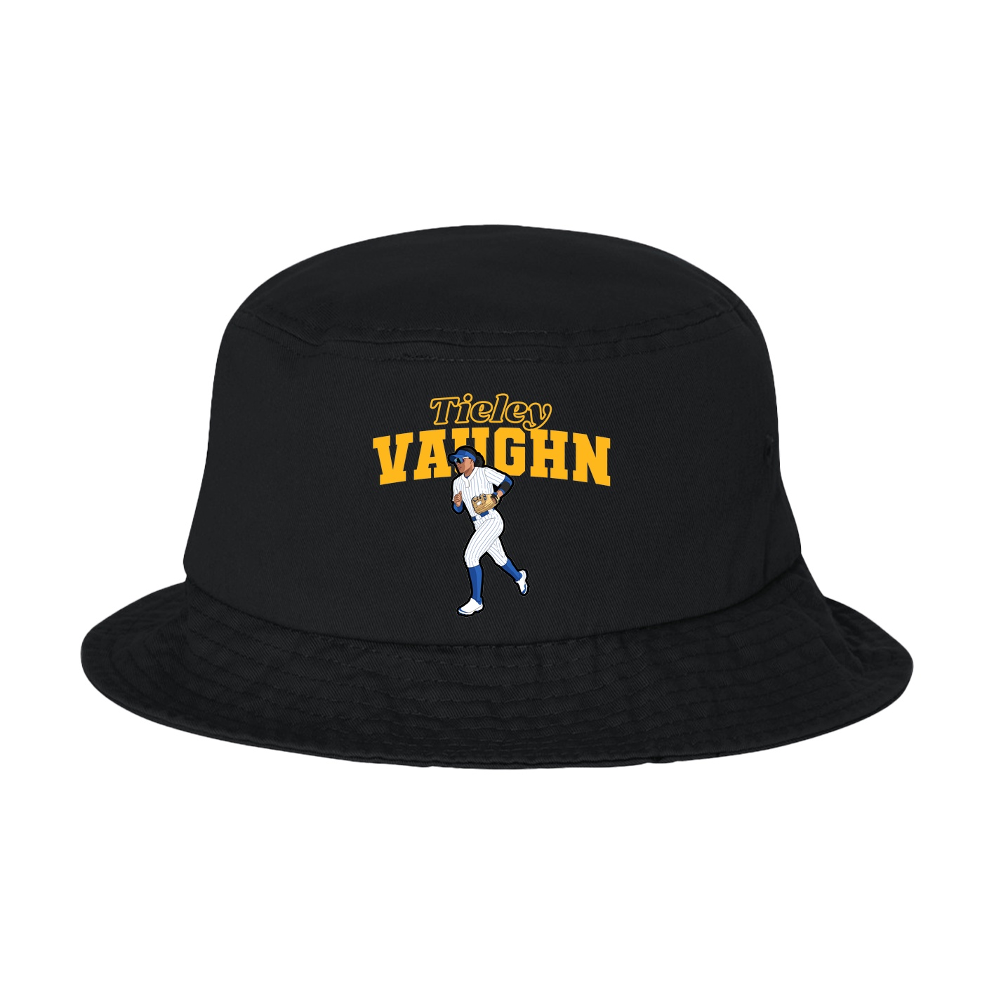 Bucket Cap — Name Arch in Black