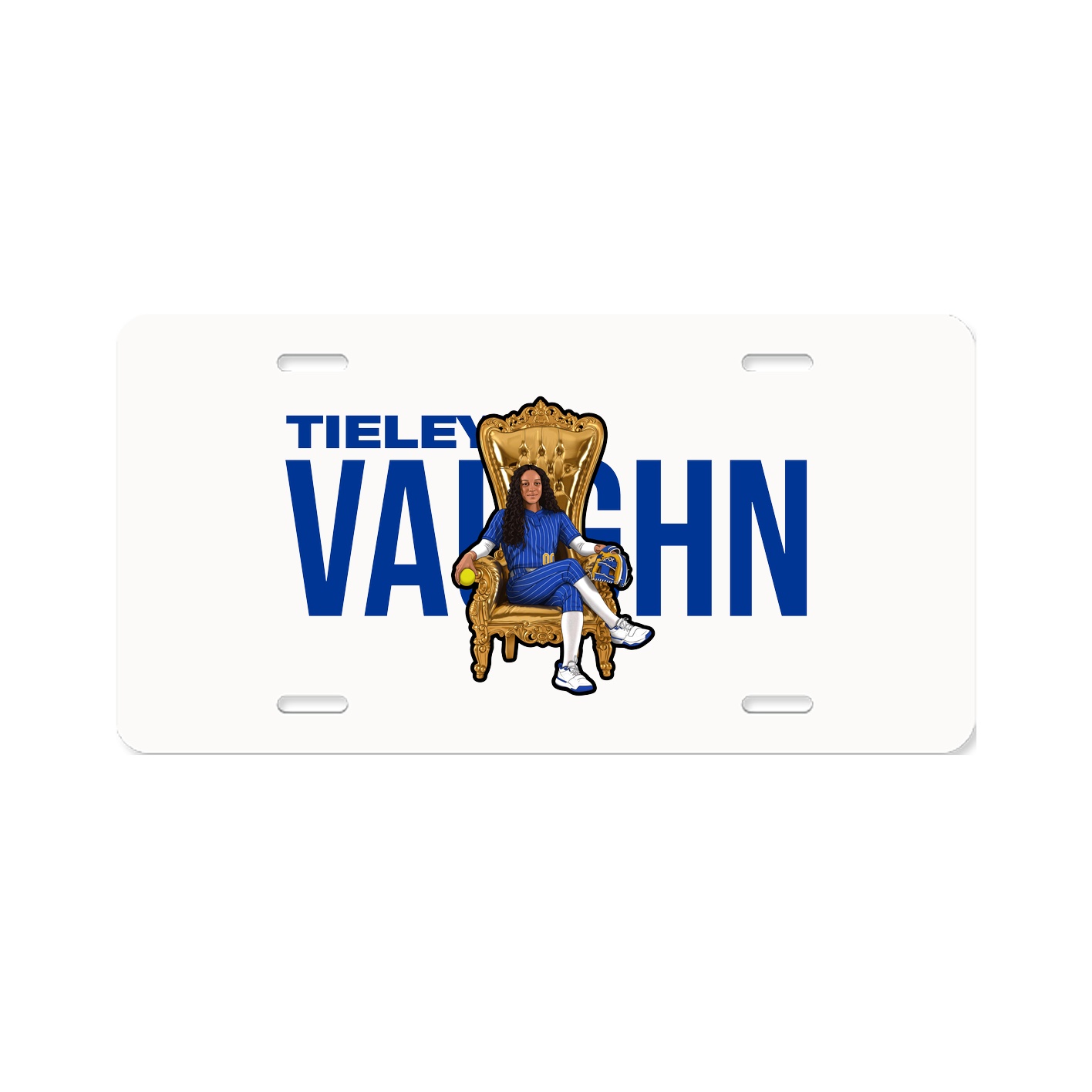 License Plate — Player Name in Classic