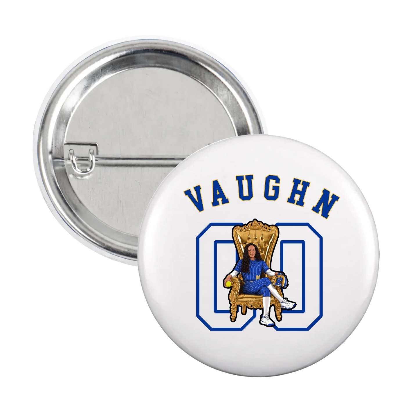 Game Day Button — Shirsey Arch in White