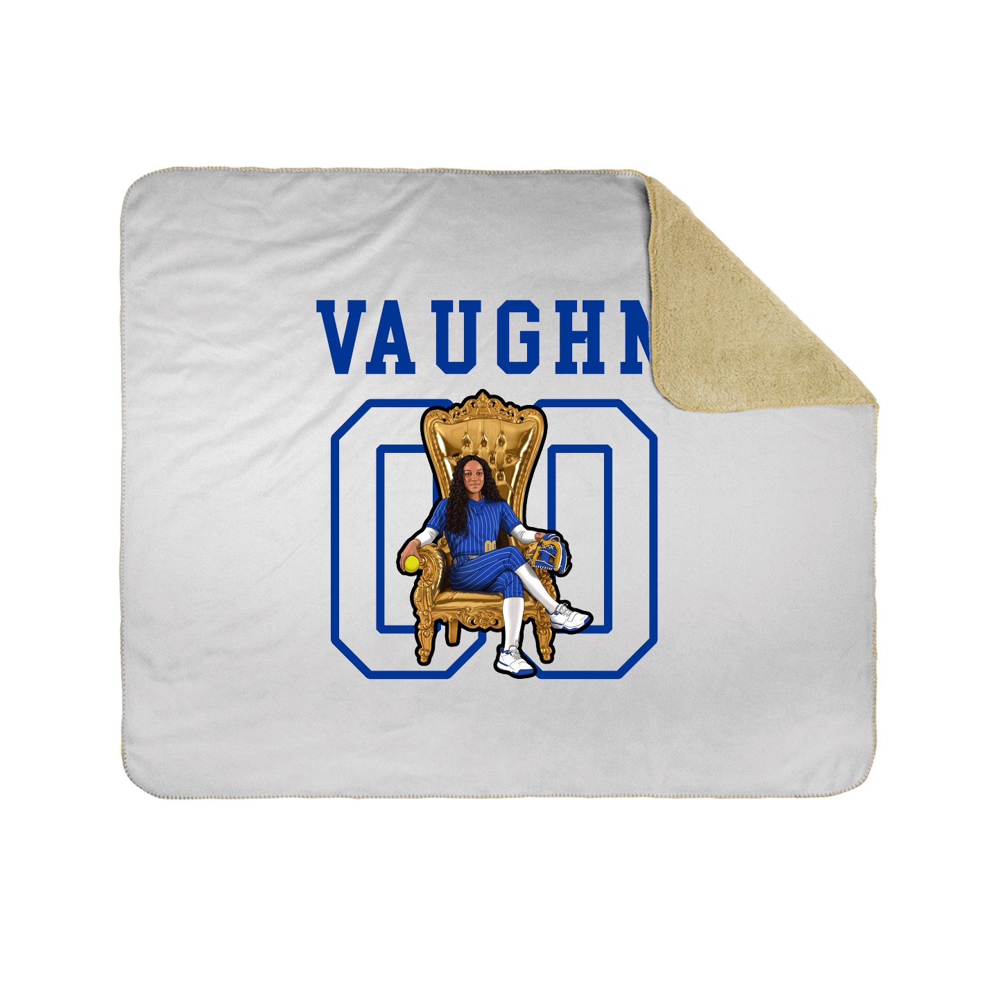 Throw Blanket — Shirsey in White