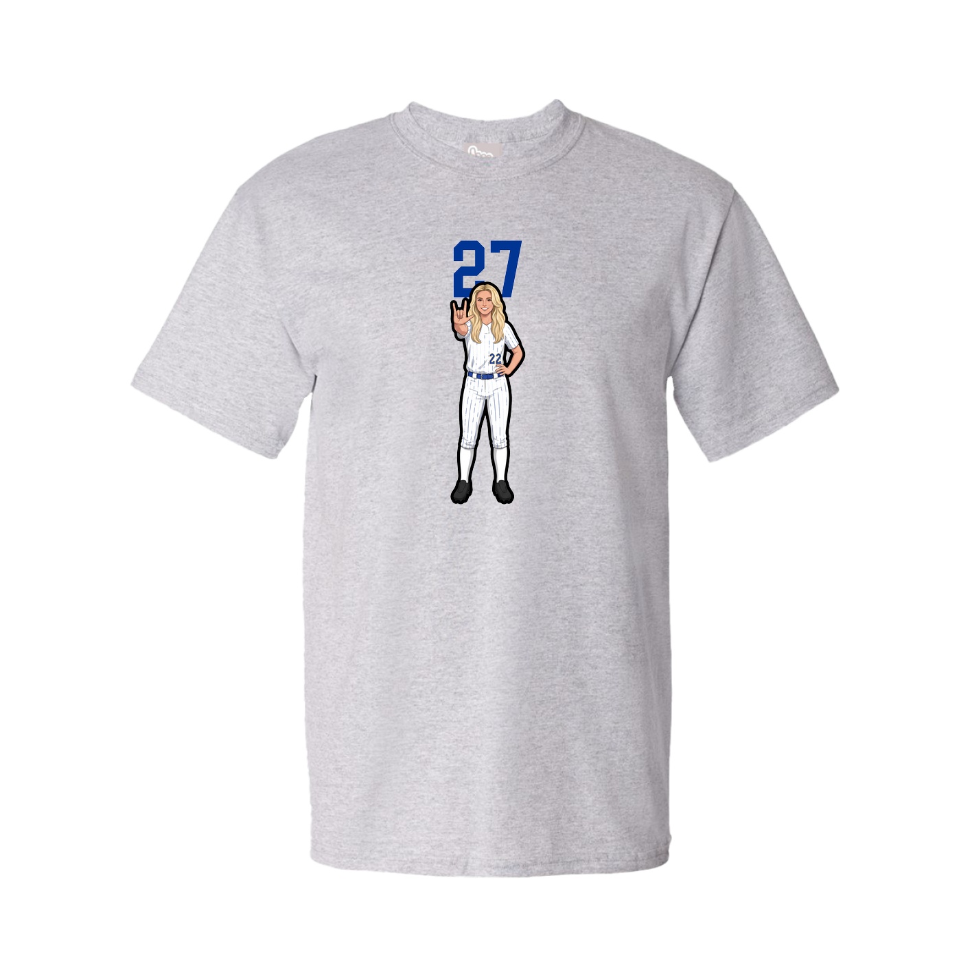 Tee — Number Top in Grey