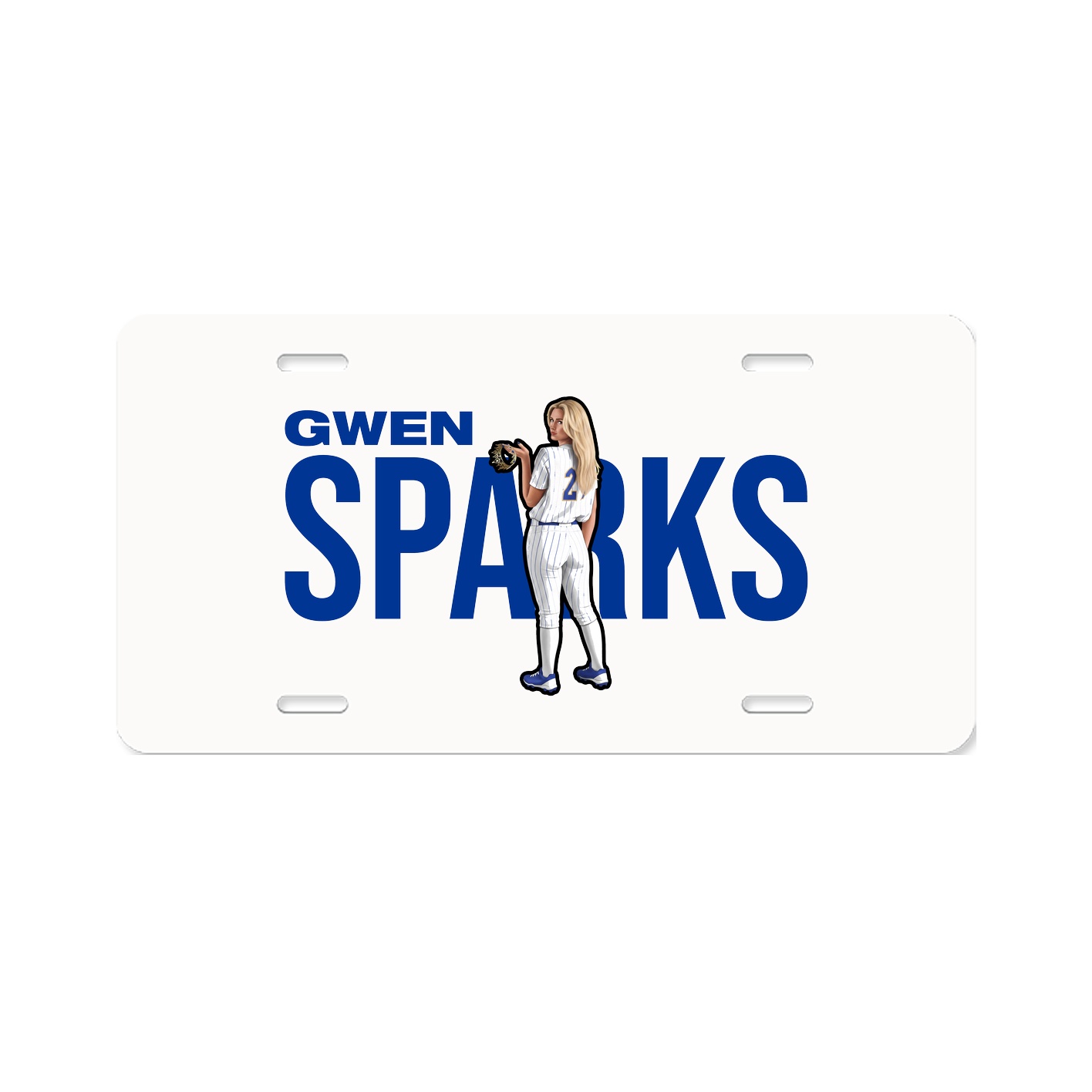 License Plate — Player Name in Classic
