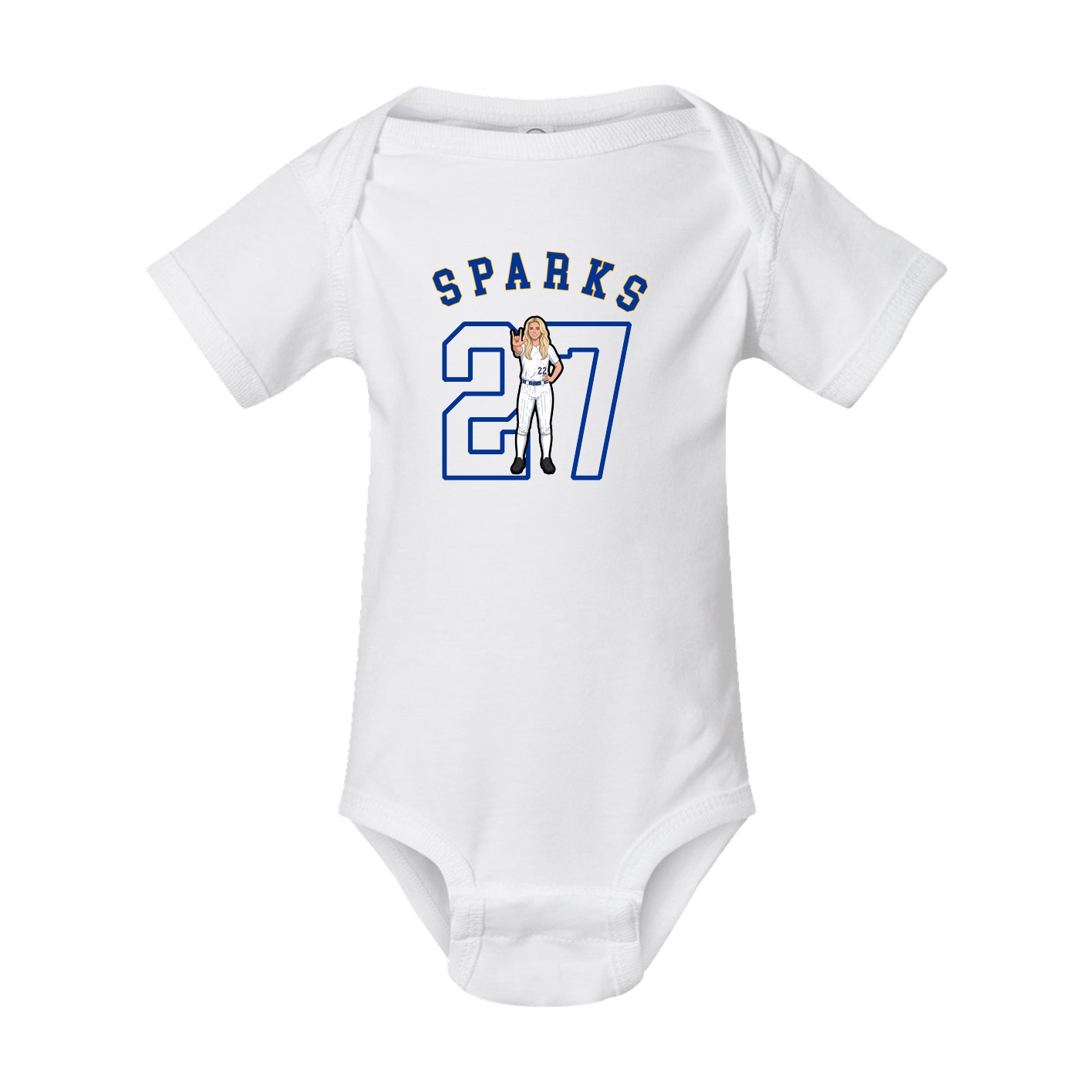 Baby Onesie — Shirsey Arch in White