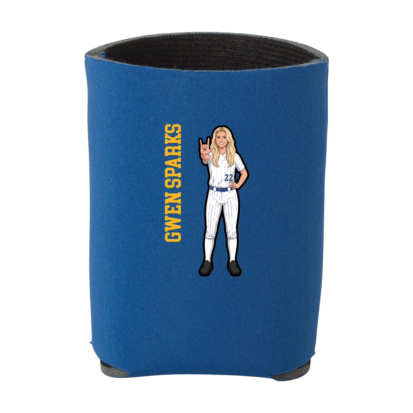 Can Holder — Name Vertical in Royal