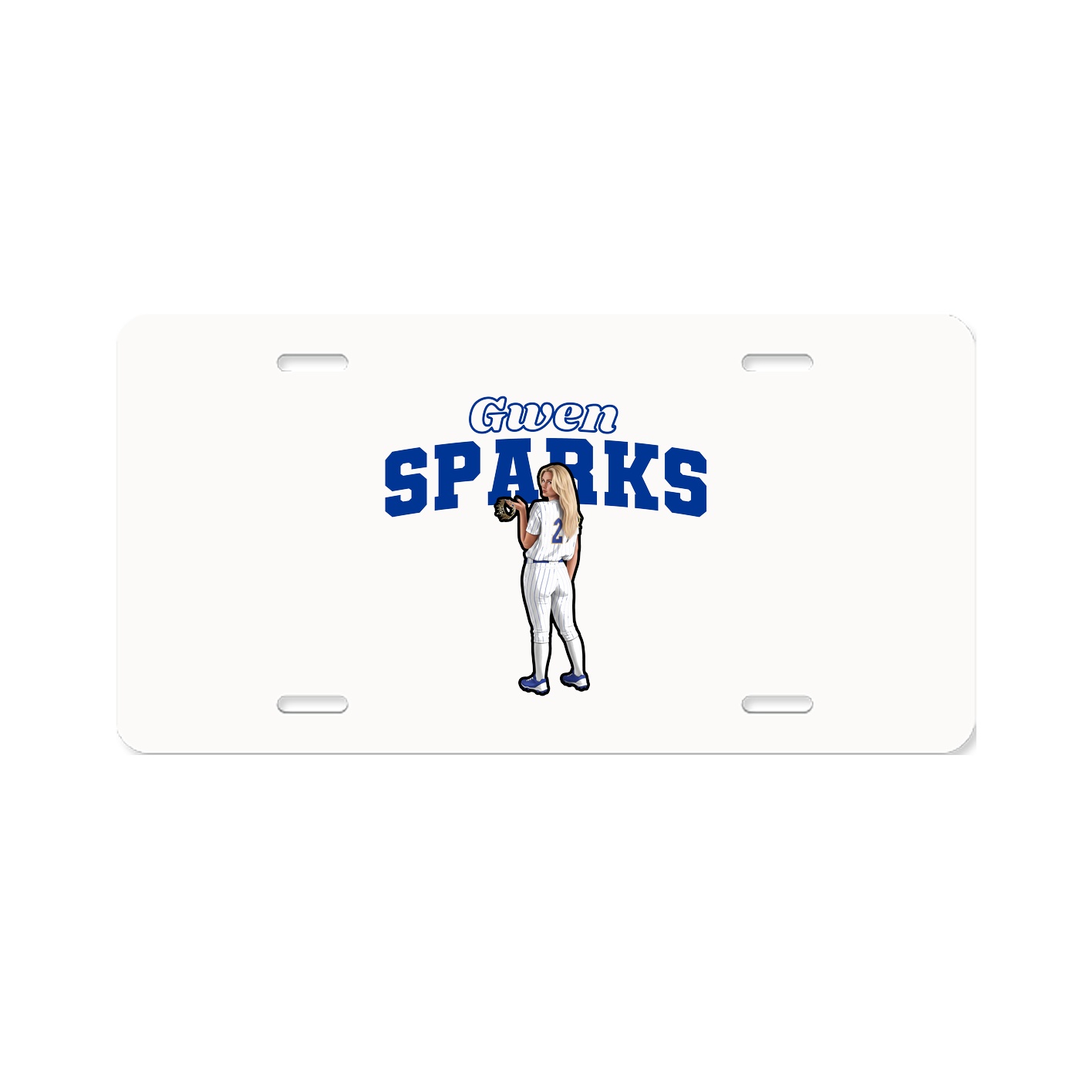 License Plate — Name Arch in Classic