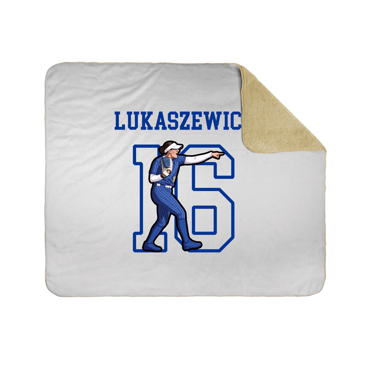 Throw Blanket — Shirsey in White