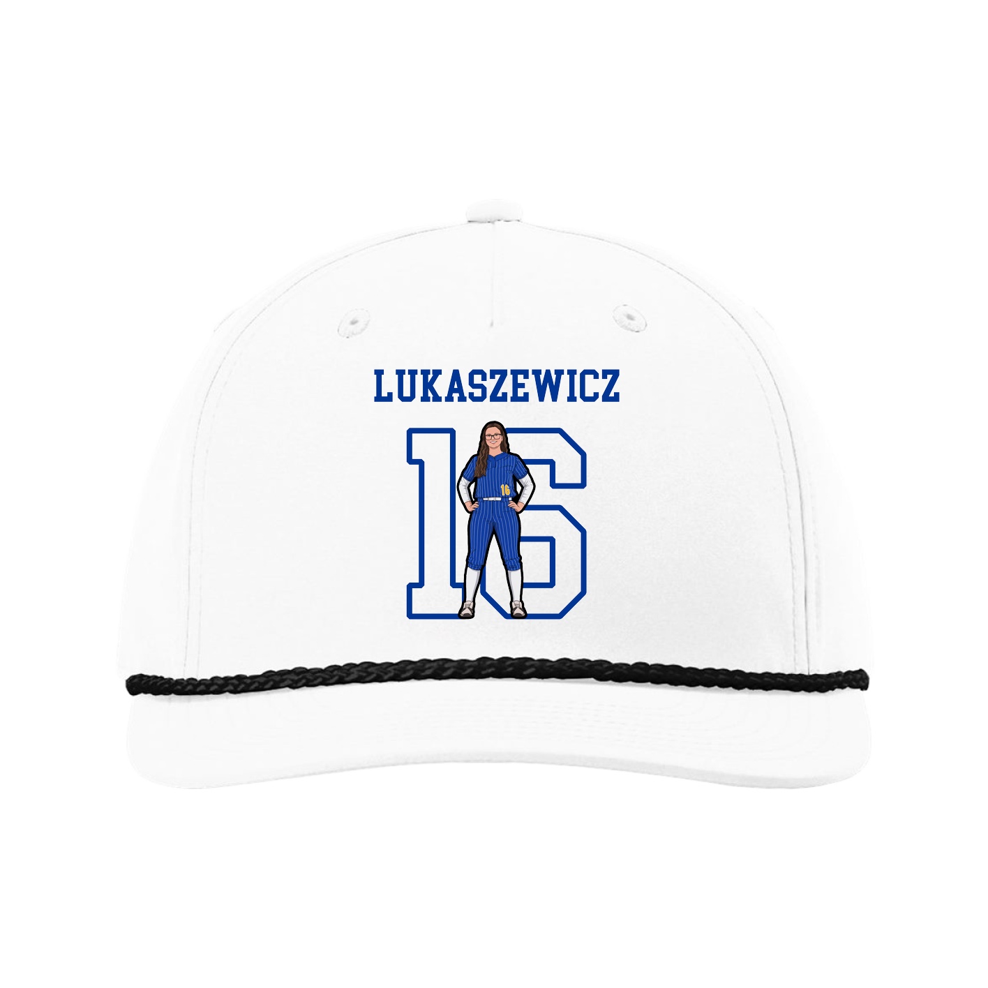 Five-Panel Classic Rope Cap — Shirsey in White