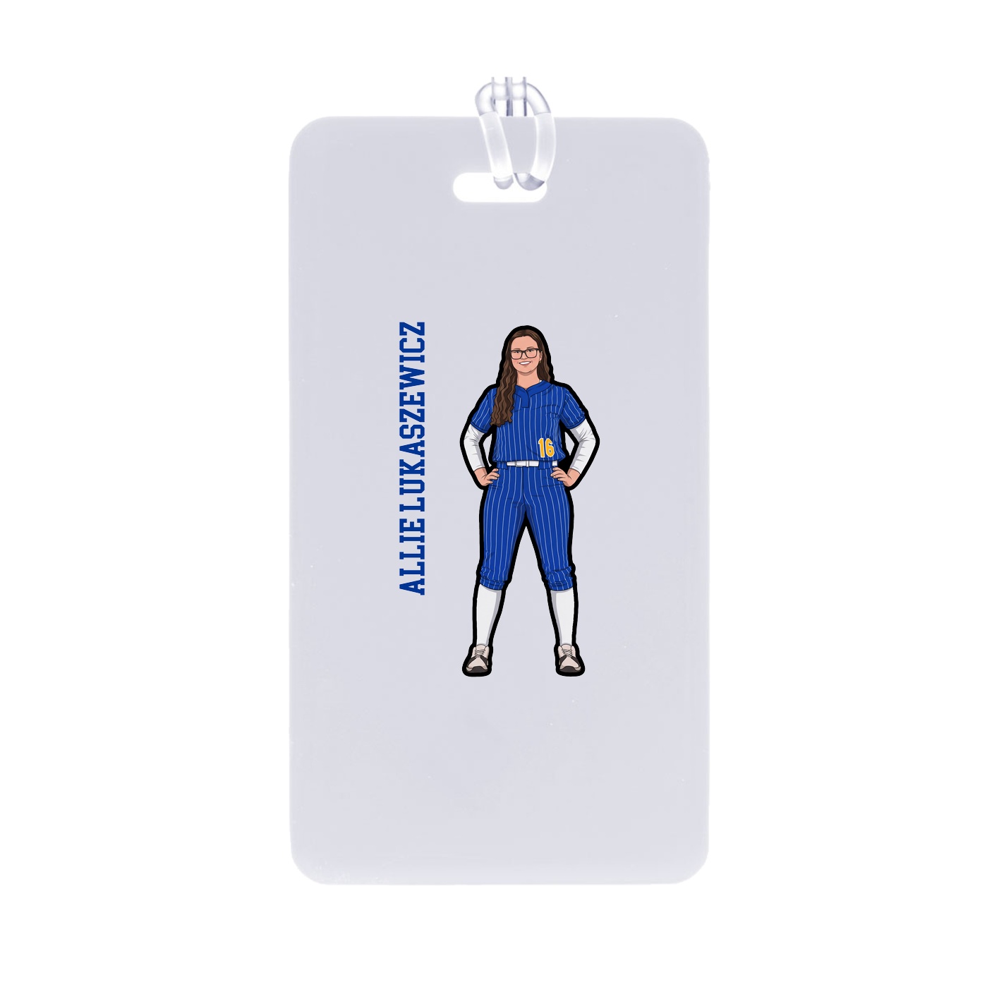 Bag Tag — Name Vertical in Classic
