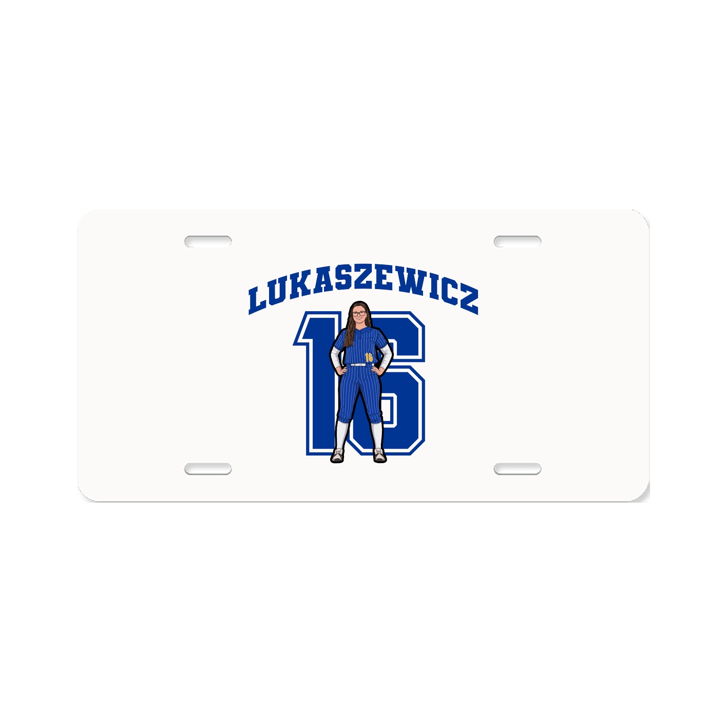 License Plate — Number in Classic