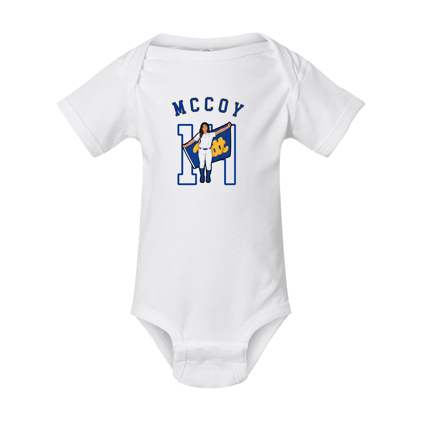 Baby Onesie — Shirsey Arch in White