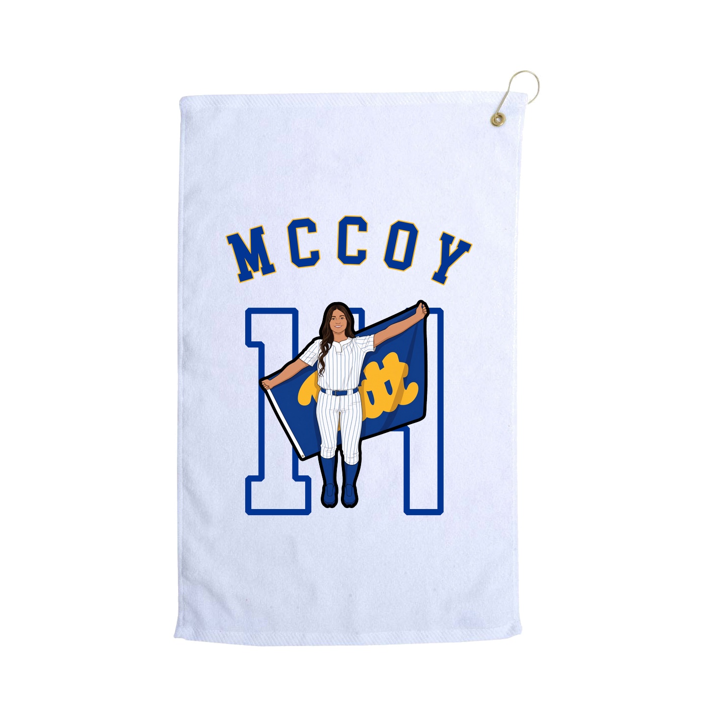Golf Towel — Shirsey Arch in White