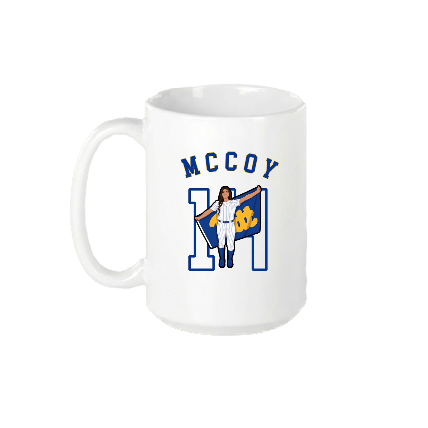 15oz Coffee Mug — Shirsey Arch in White