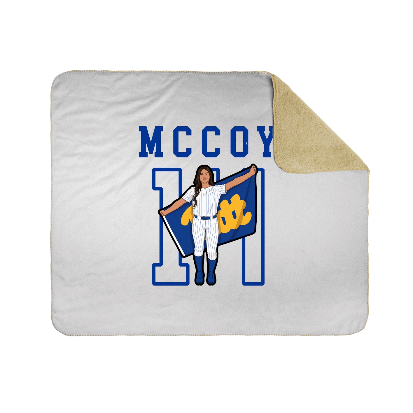 Throw Blanket — Shirsey in White
