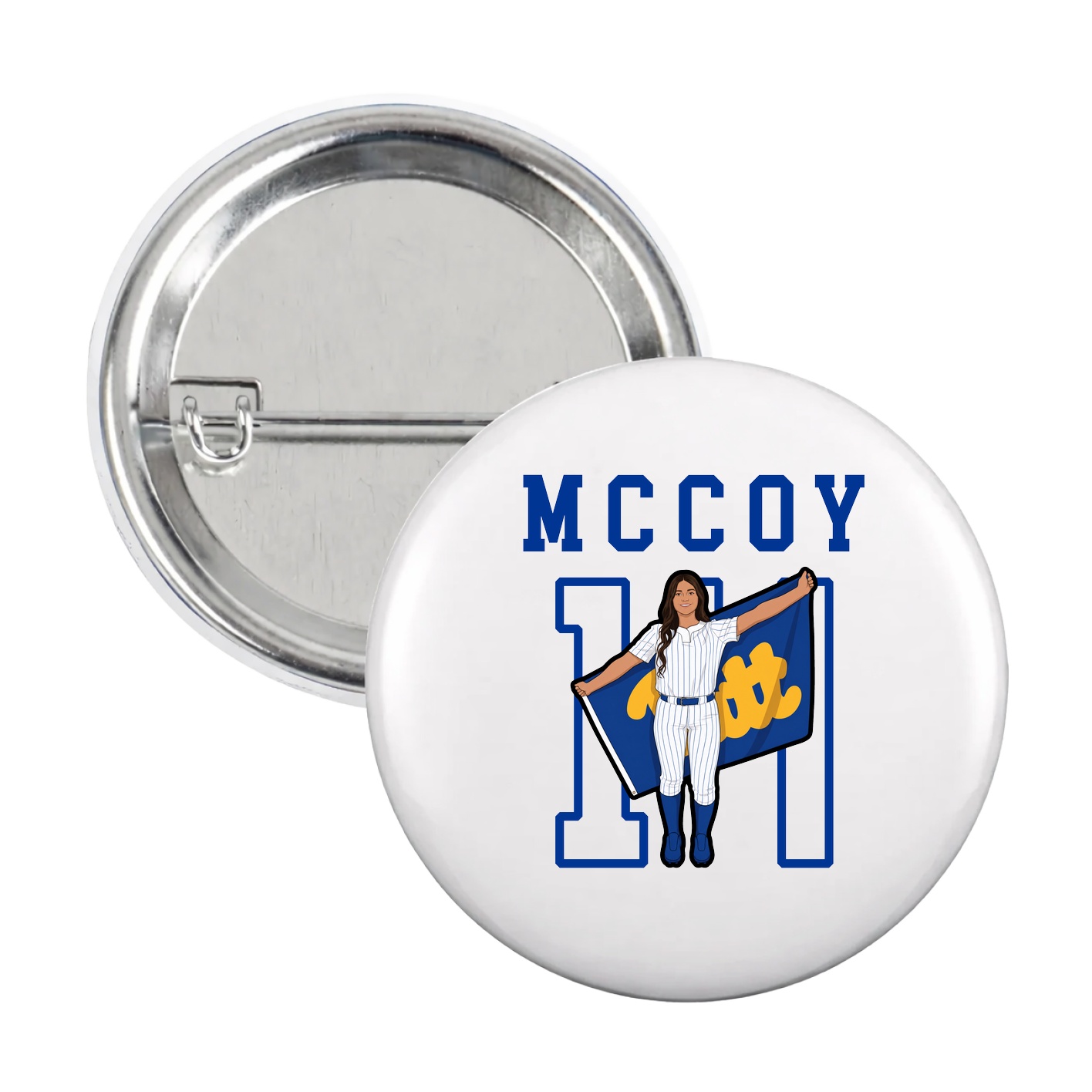 Game Day Button — Shirsey in White