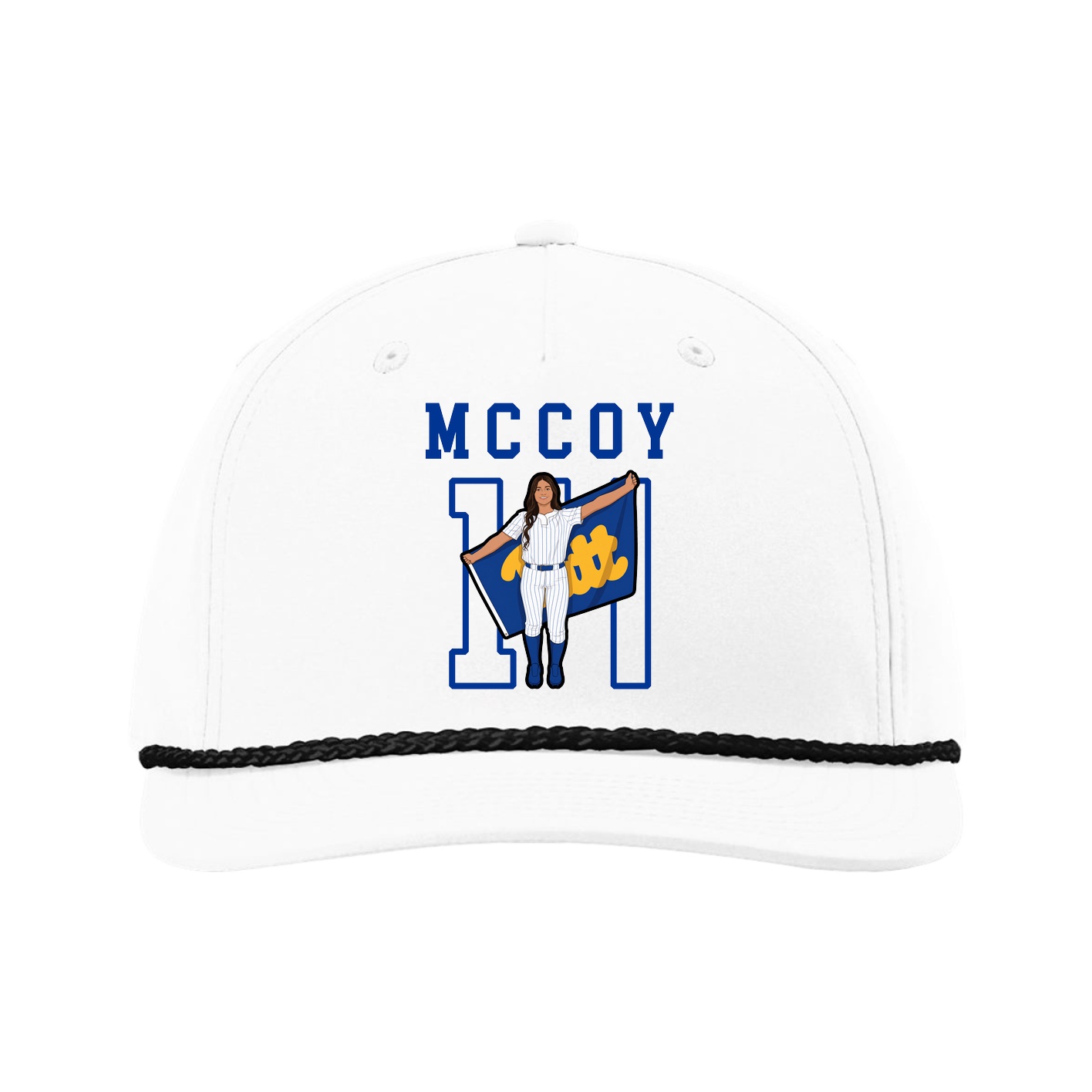 Five-Panel Classic Rope Cap — Shirsey in White