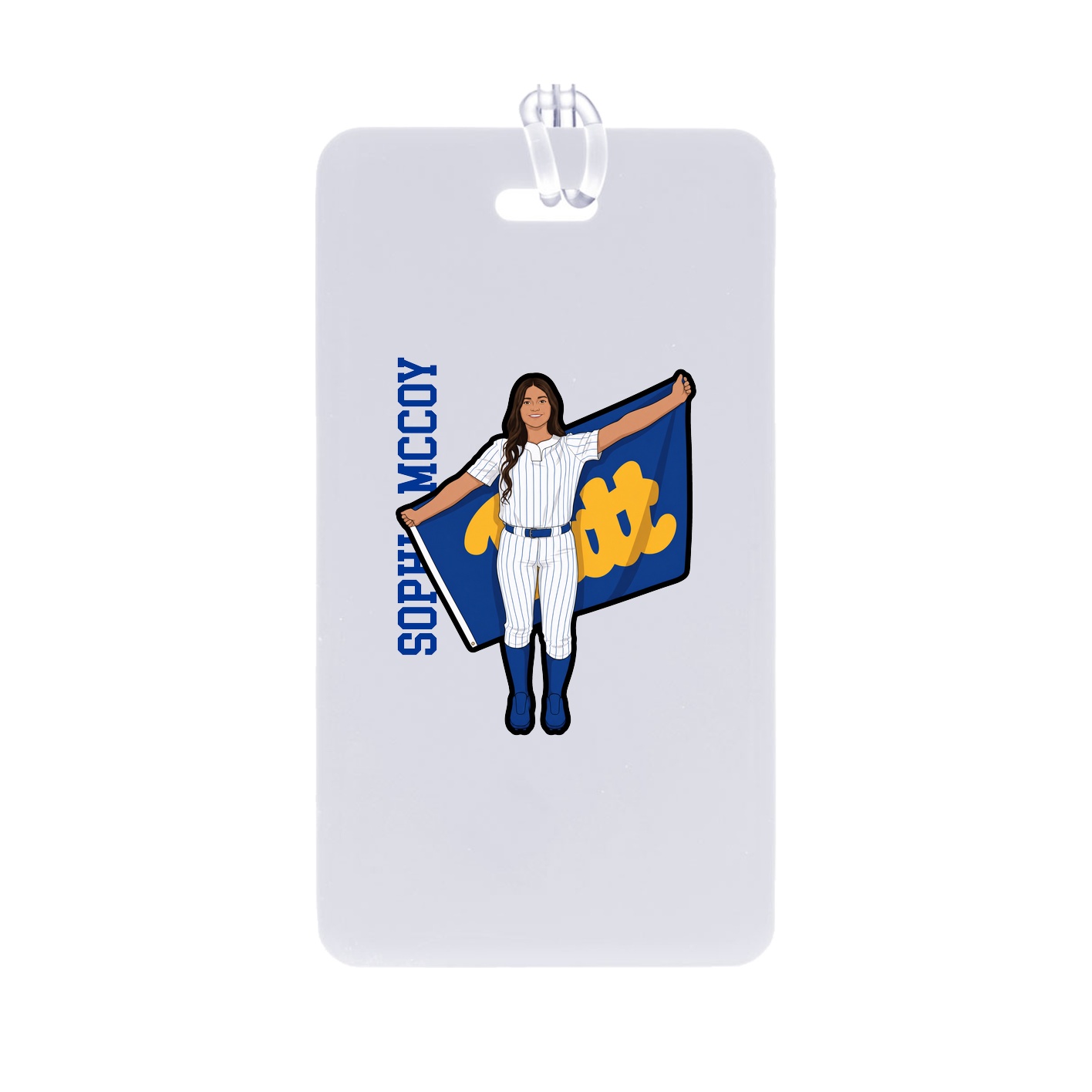 Bag Tag — Name Vertical in Classic