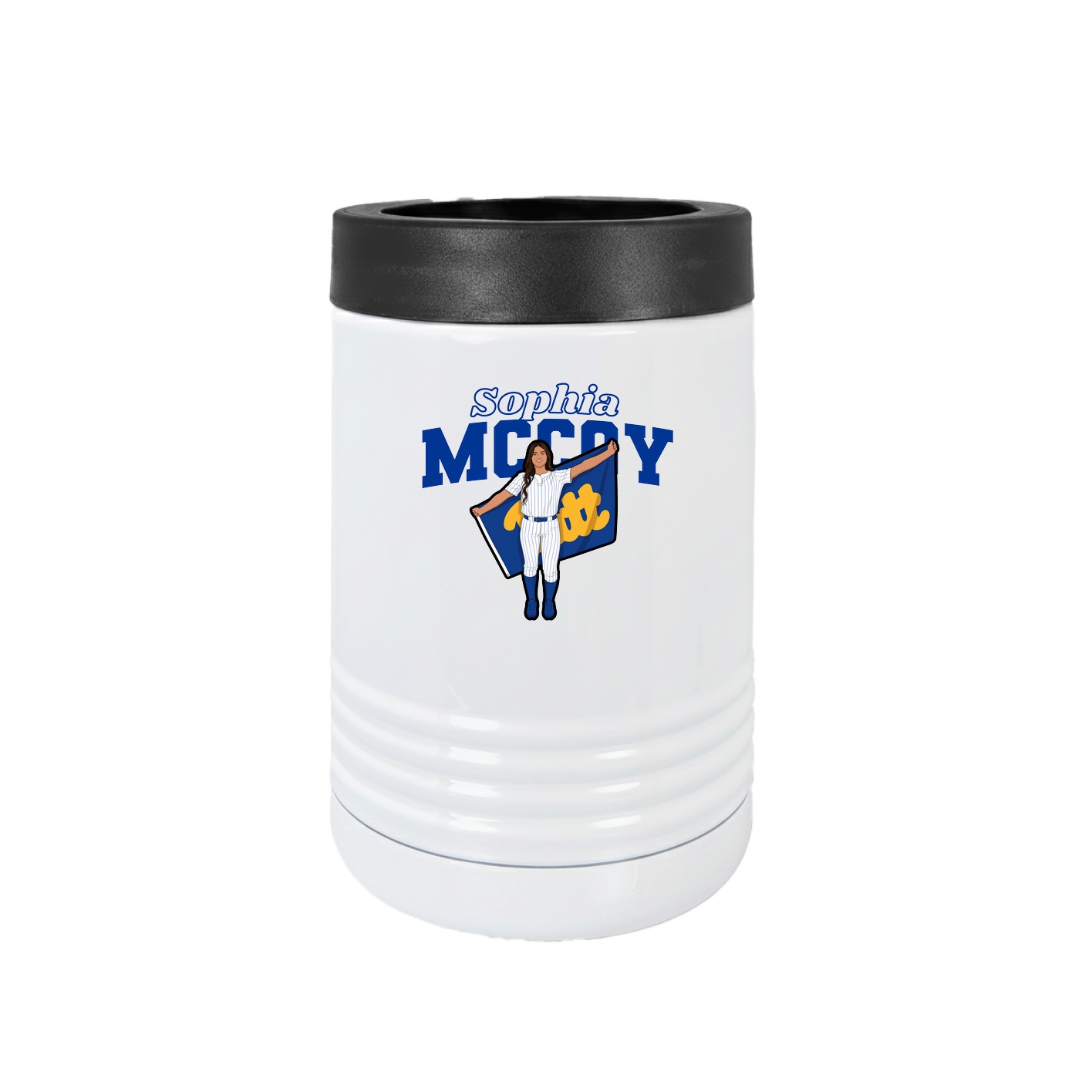Beverage Holder — Name Arch in White