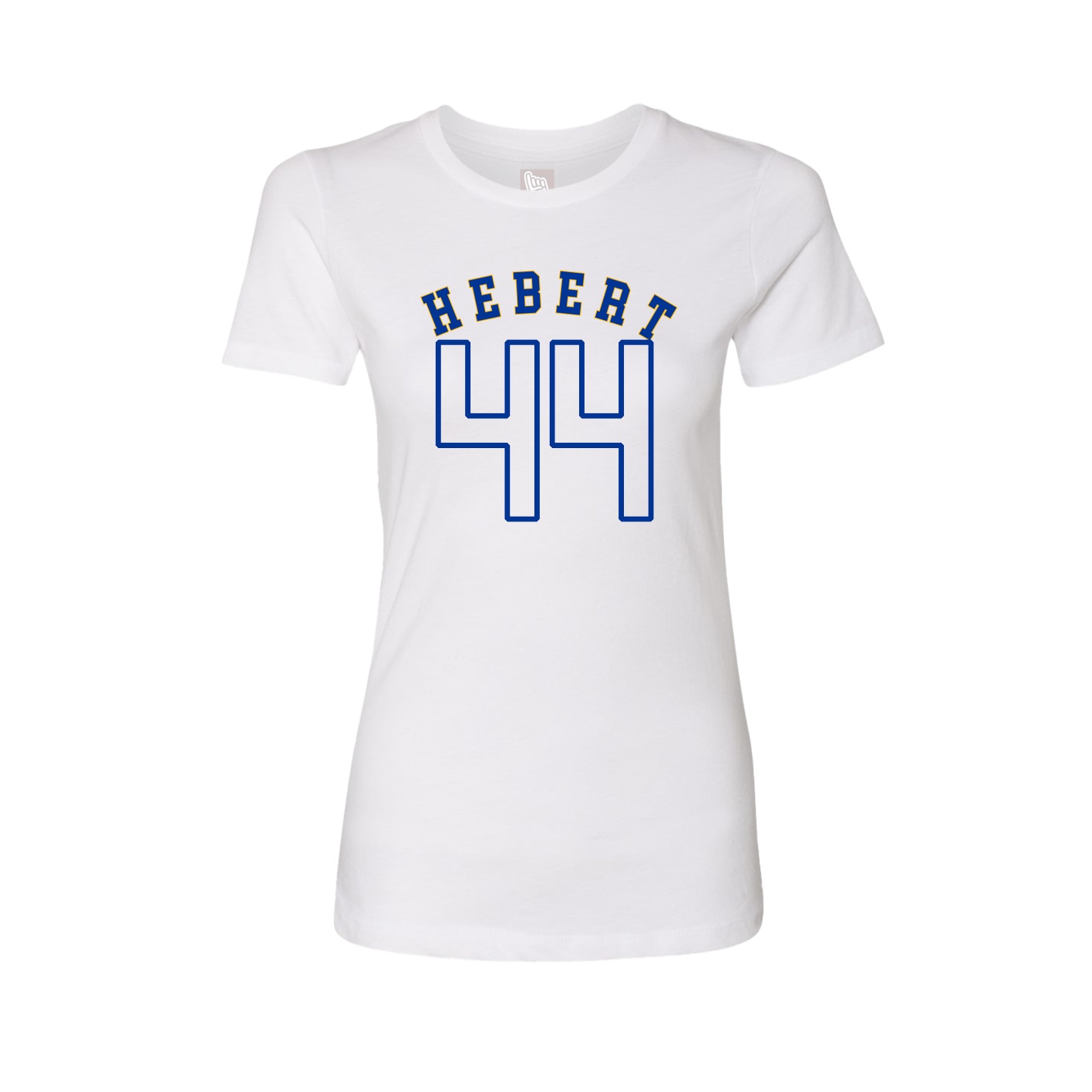 Fitted Women's Tee — Shirsey Arch in White