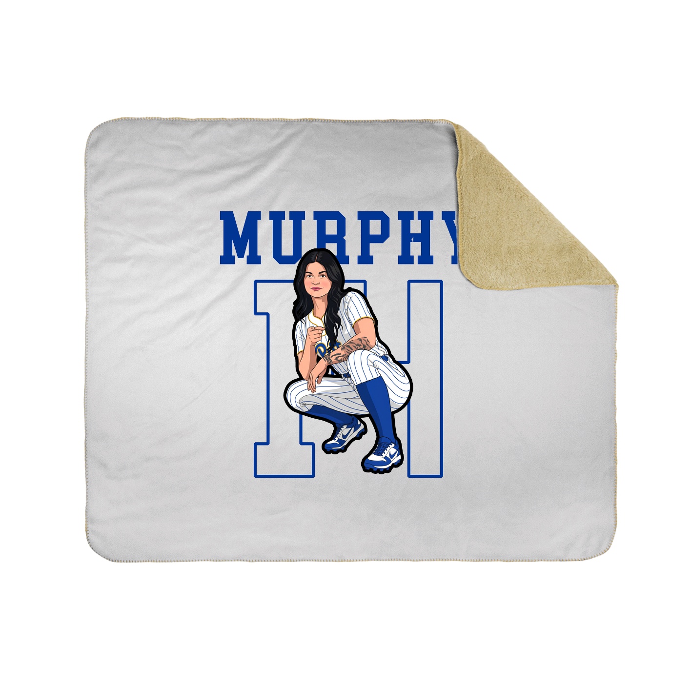 50x60 Sherpa Lined Throw Blanket